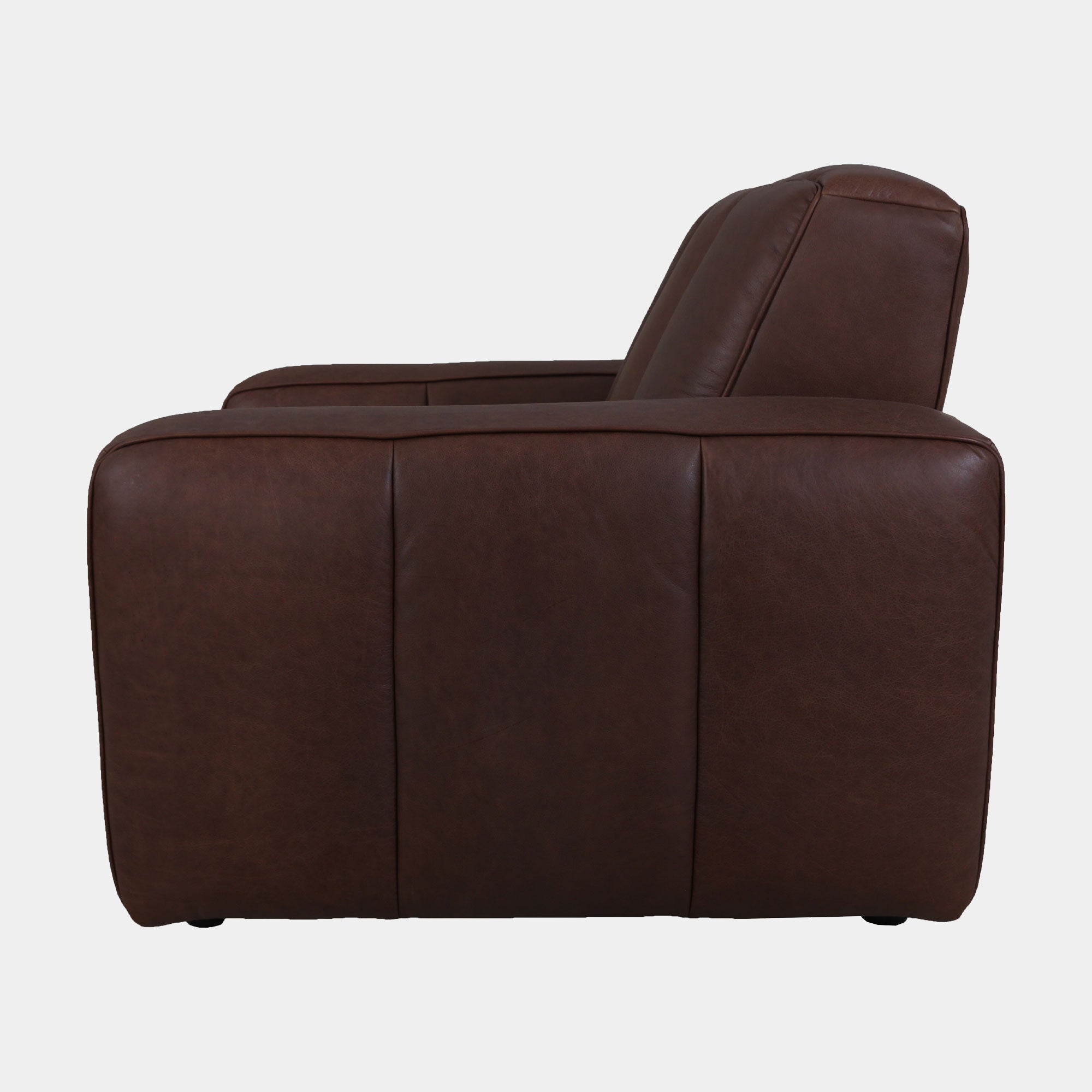 Viscount - Chair In Leather B299 Chicago Dark Brown
