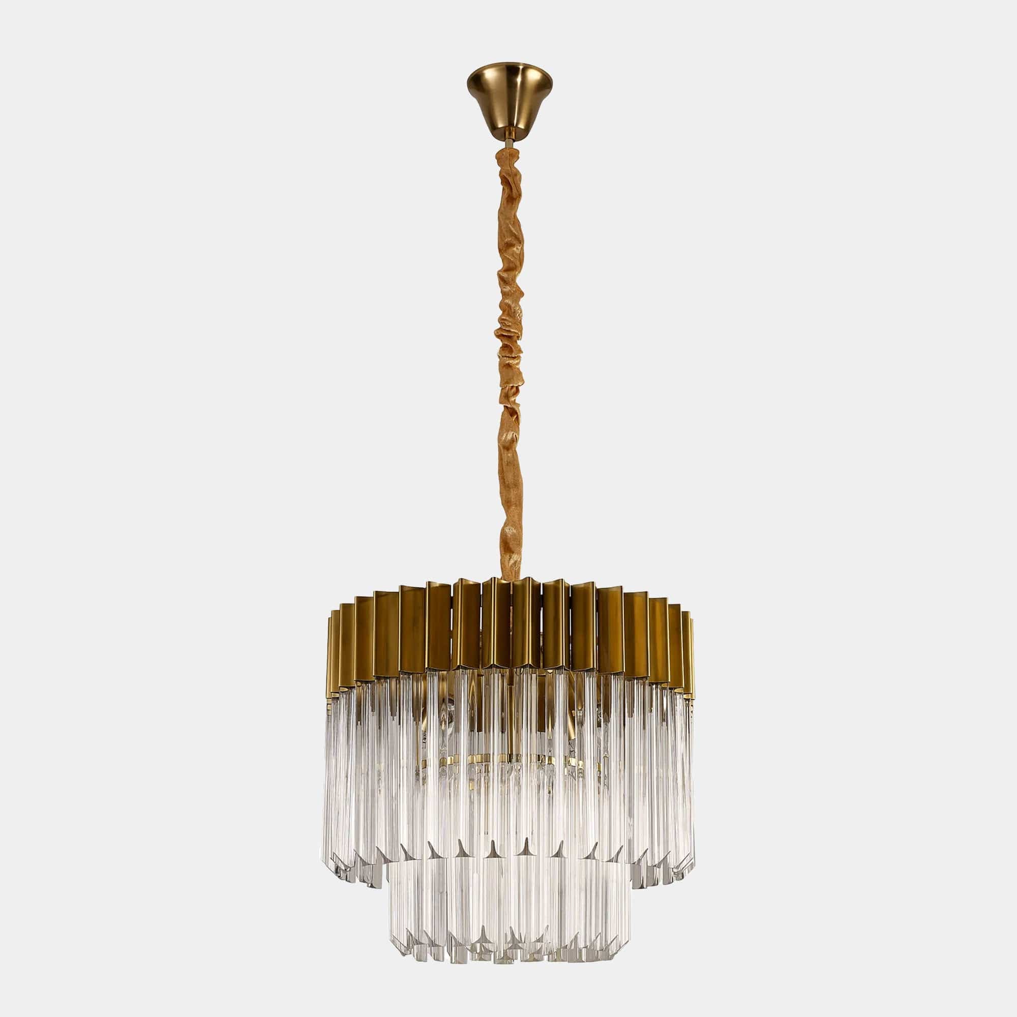 Avadi - Brass Clear 5 Pendant