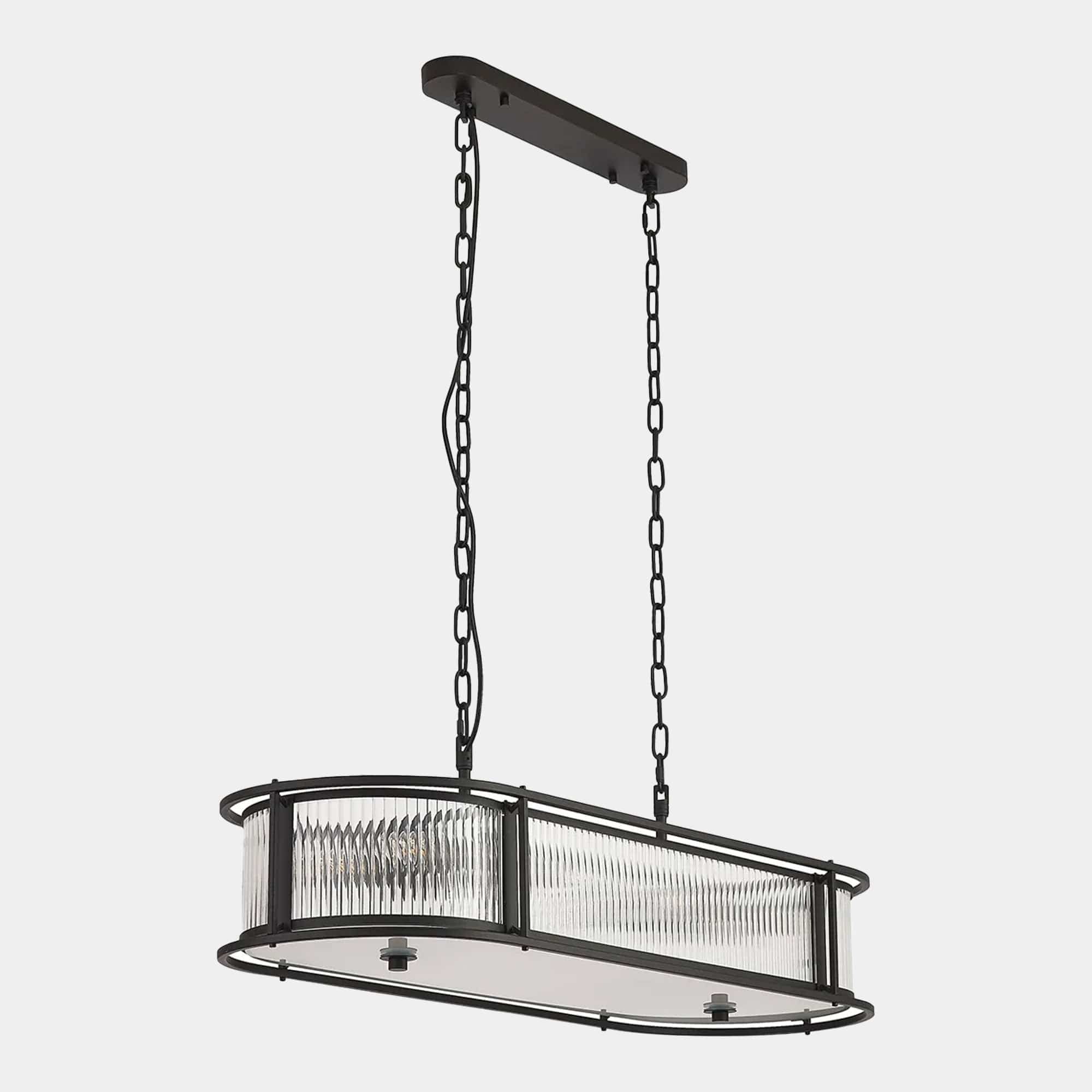 Fabian - Black Bar Pendant