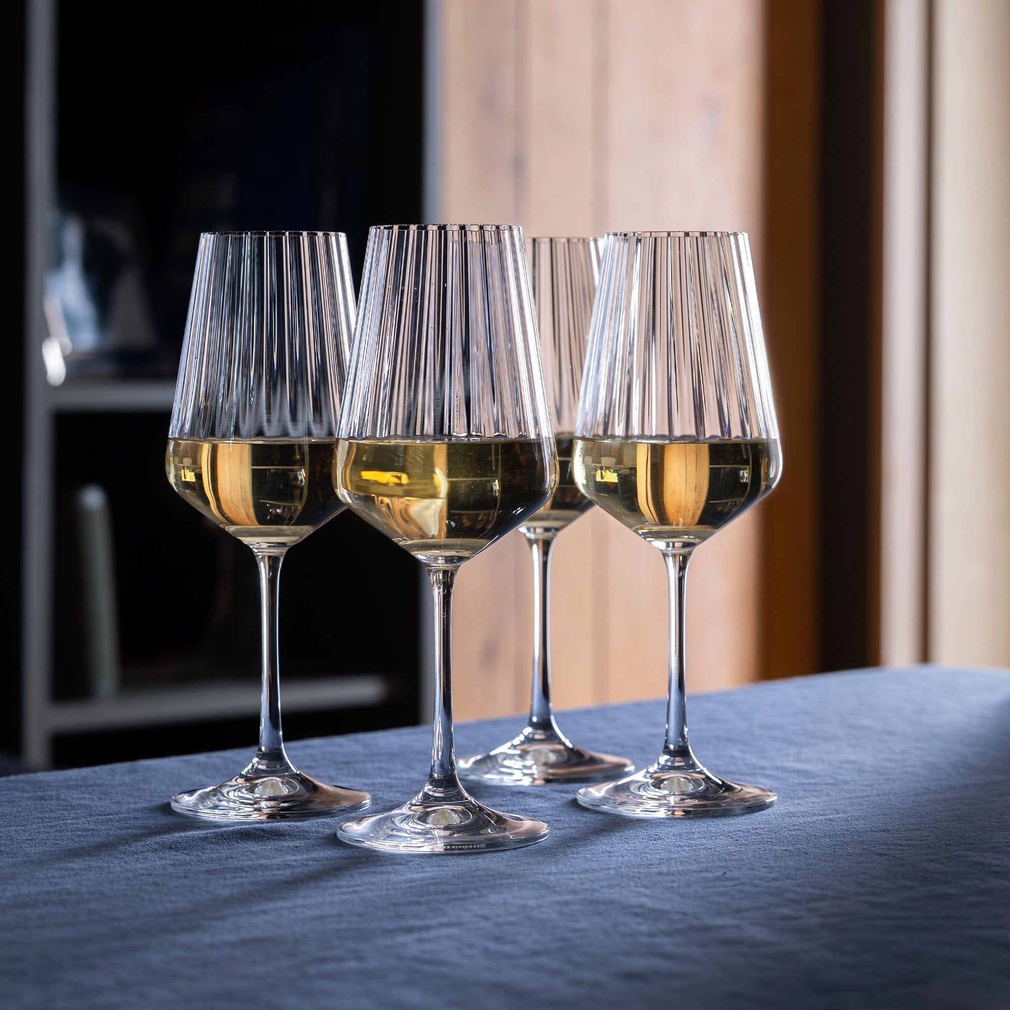 Dartington Cheers! Optic - White Wine Box of 4