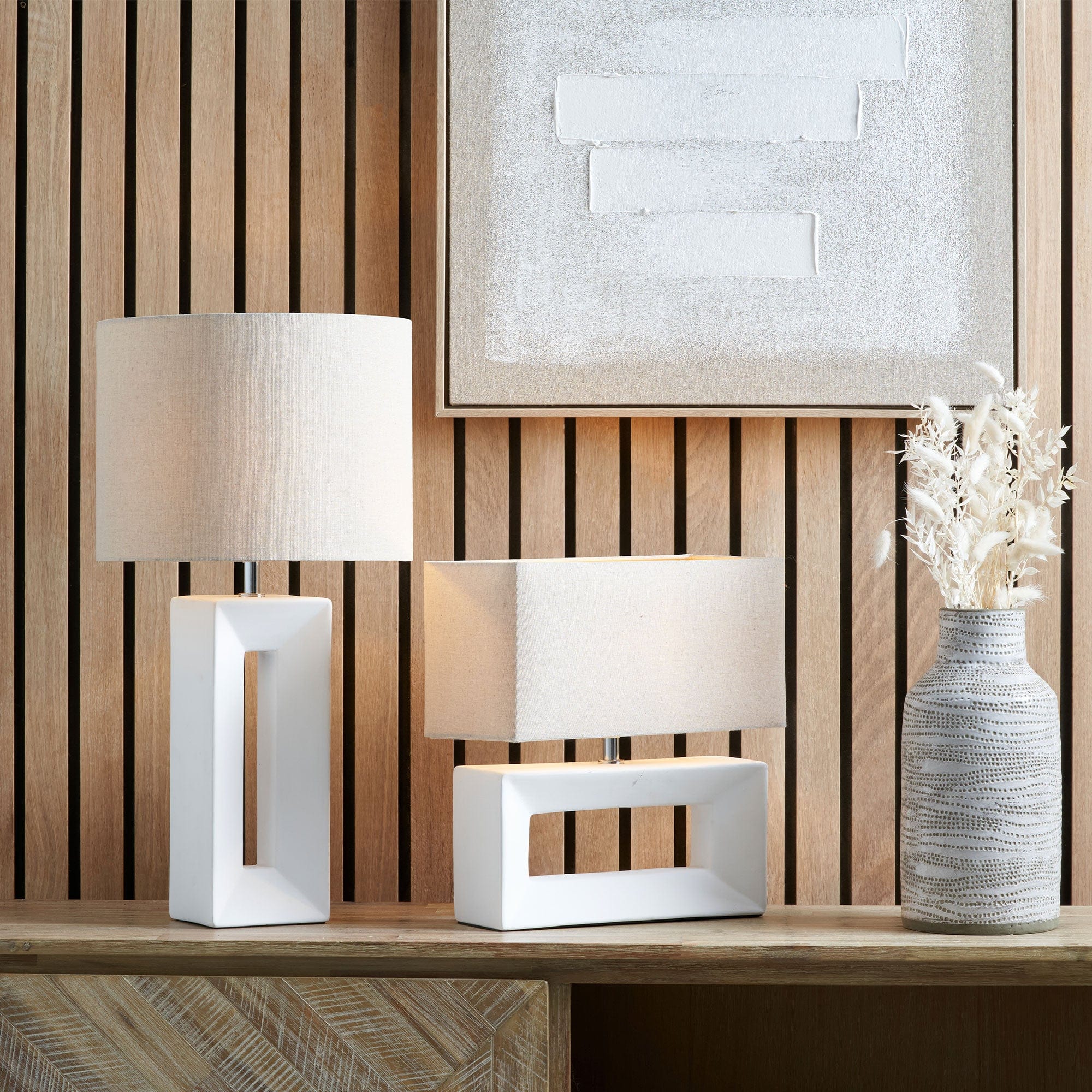 Barrera White - Table Lamp