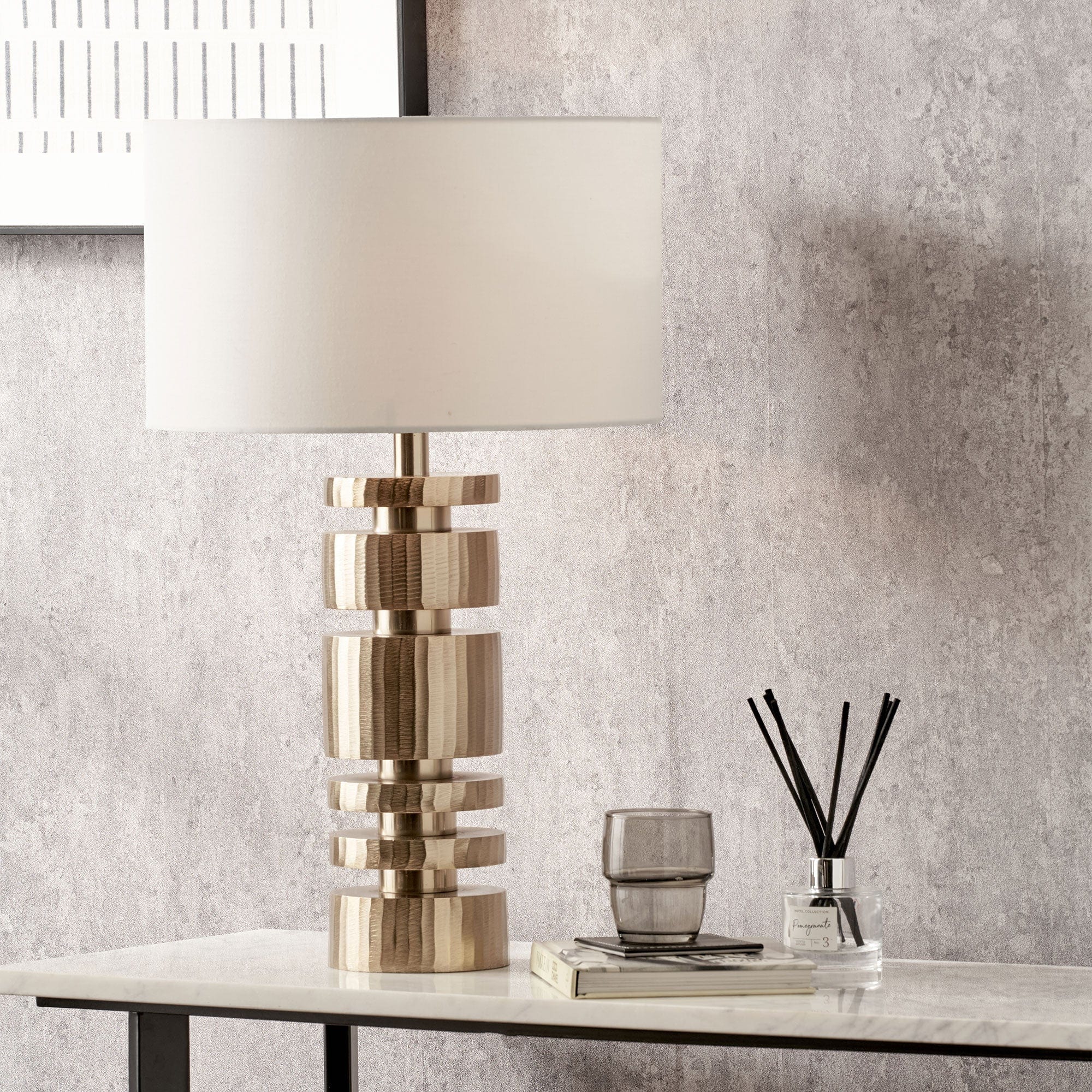 Latonya - Gold Ivory Table Lamp