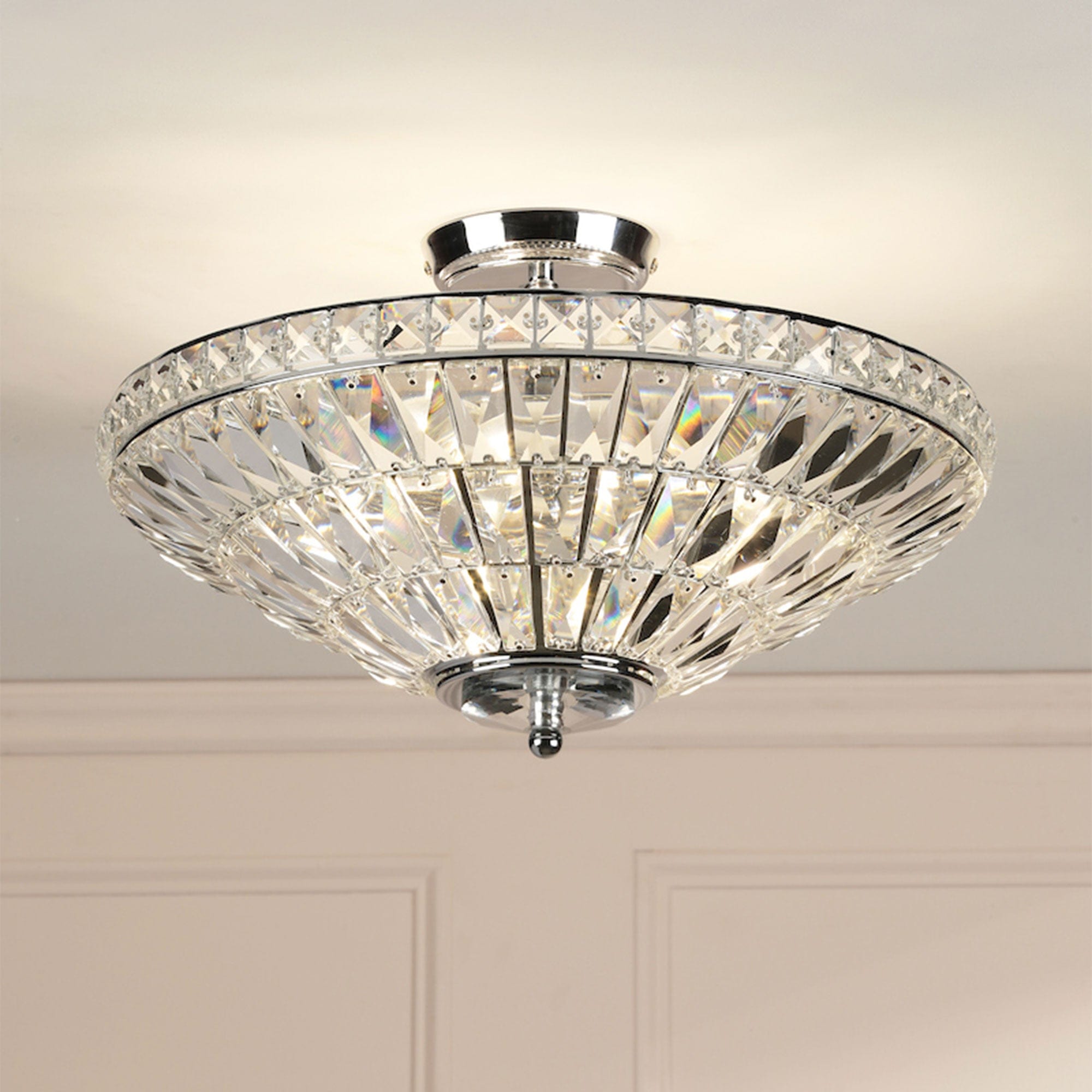 Laura Ashley Vienna - 3 Uplighter Semi Flush