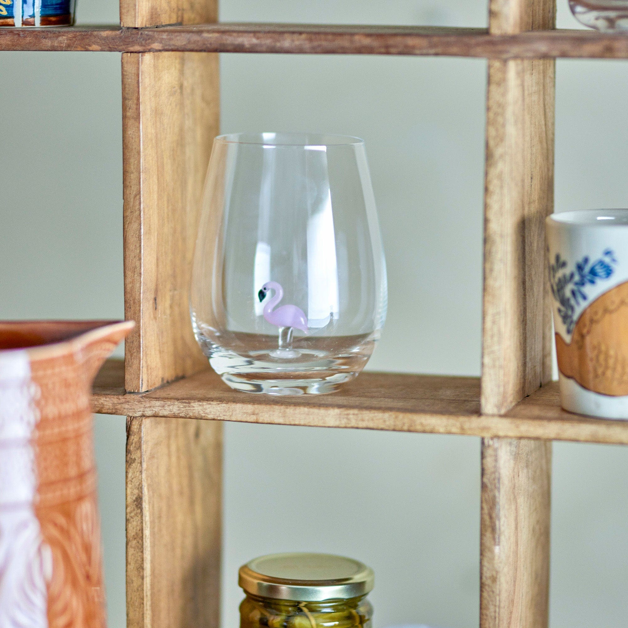 Misa - Flamingo Tumbler Glass