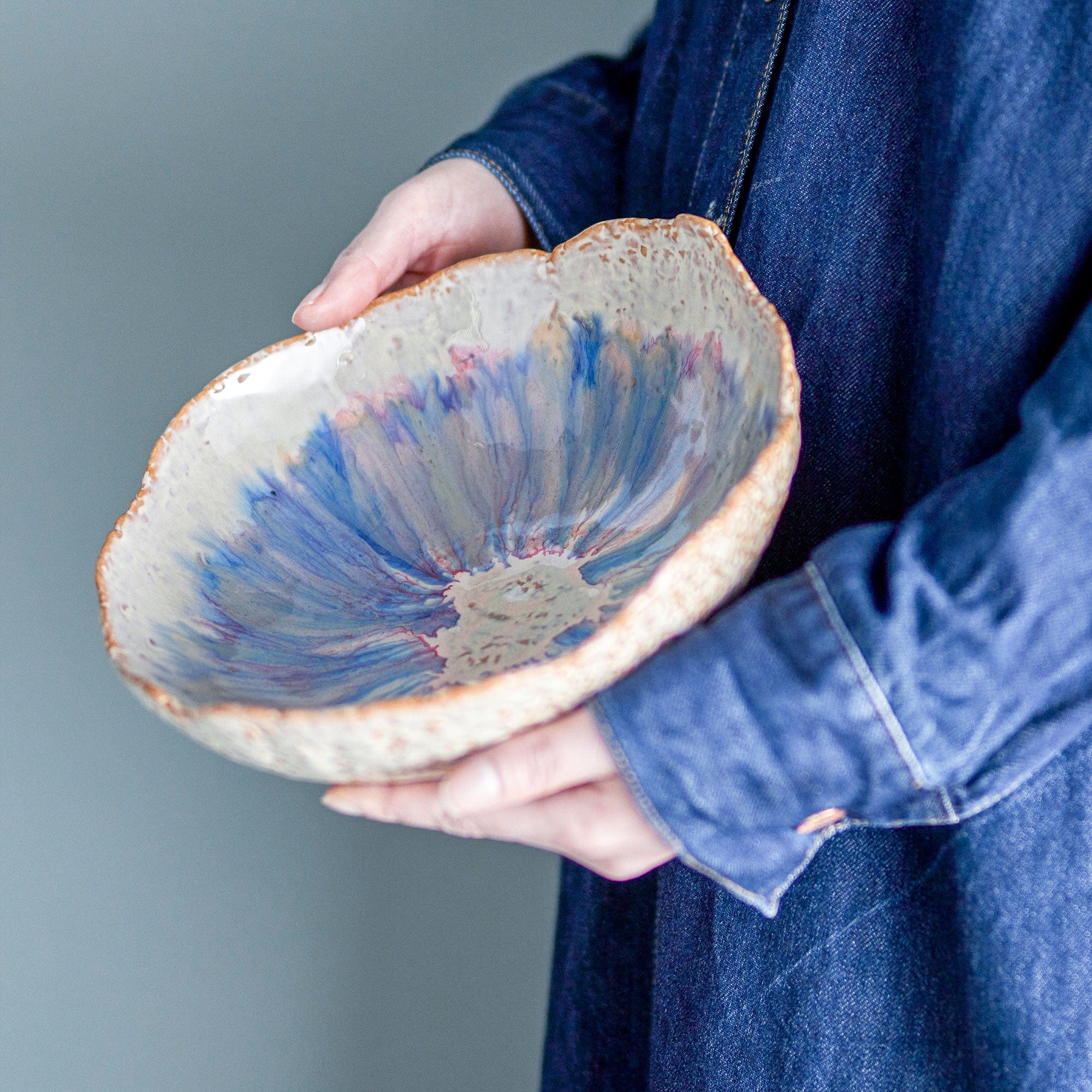 Amalia - Stoneware Bowl Blue