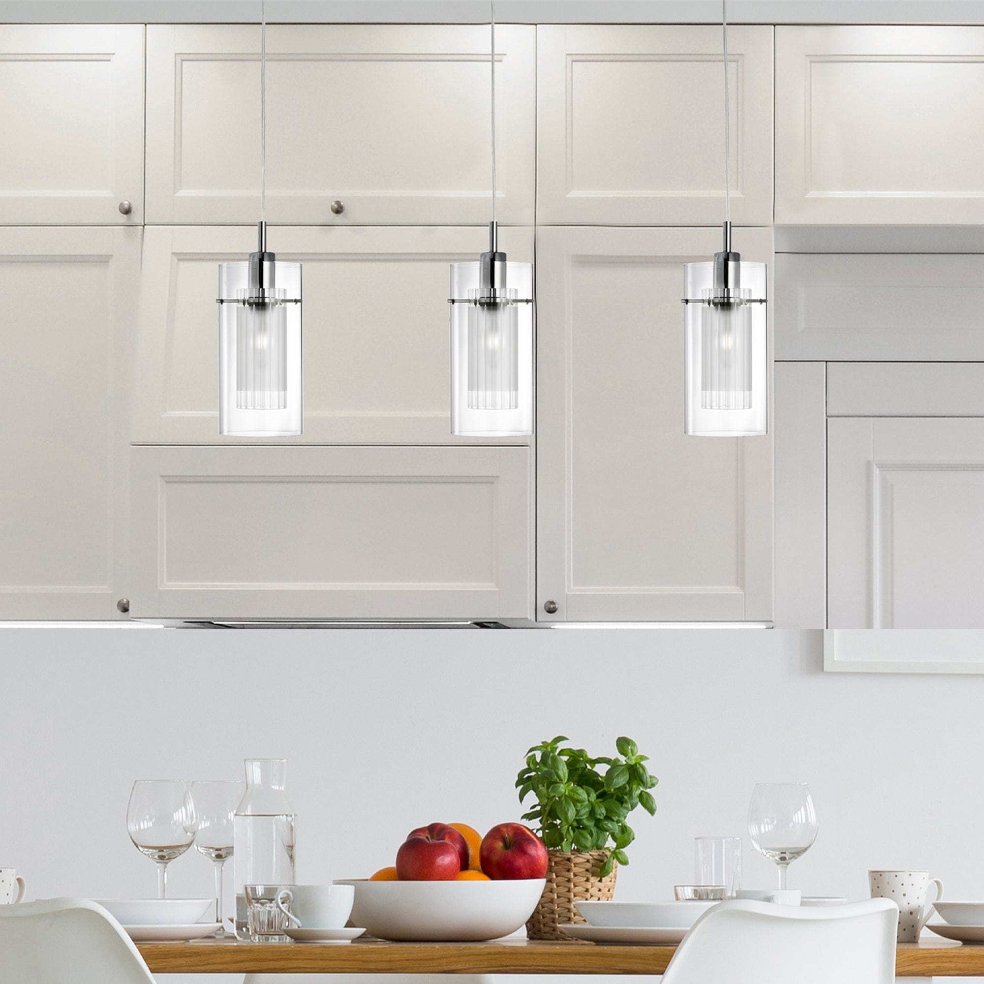 Dua Chrome - Pendant Ceiling Light