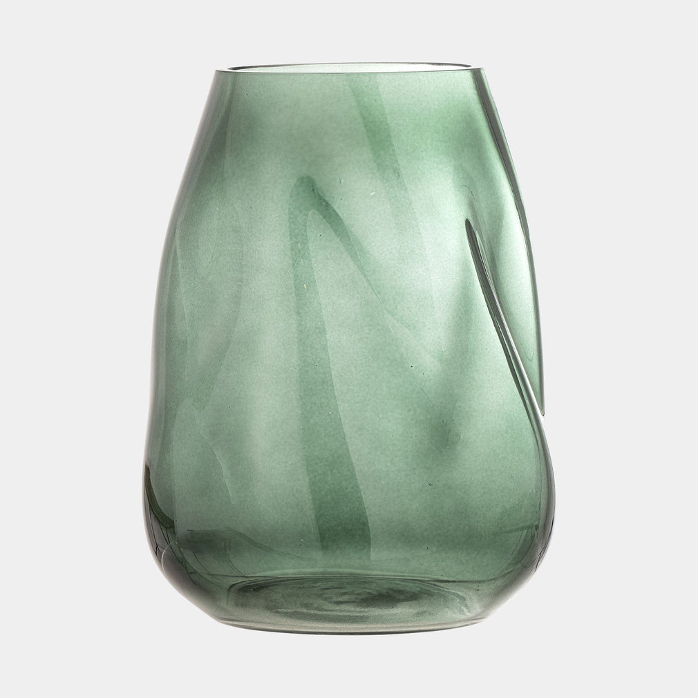 Ingolf Vase Green Glass 26cm (BO)