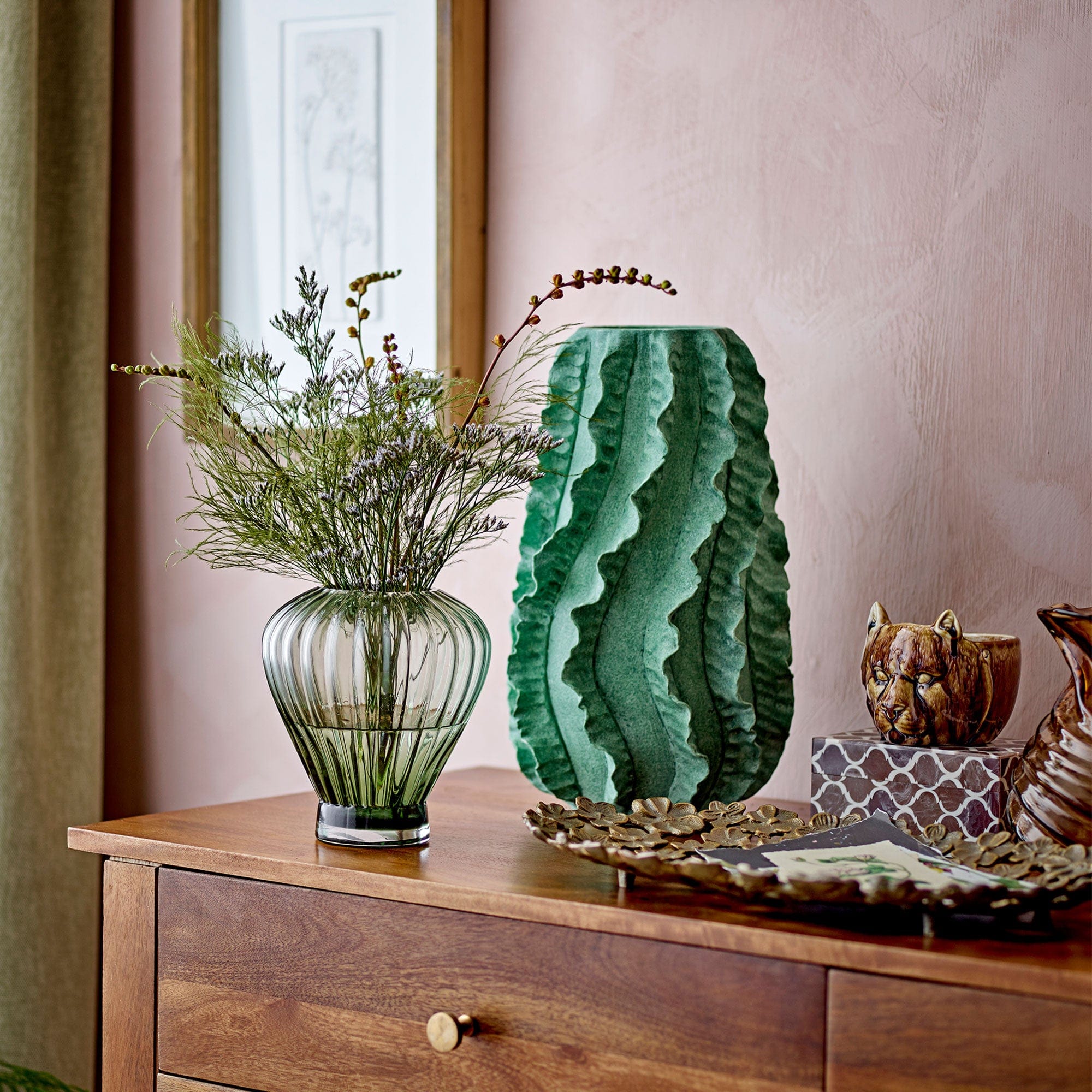 Natika Frill - Vase, Green