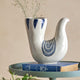 Trudy Bird Vase Large White Stoneware 19cm (BO)
