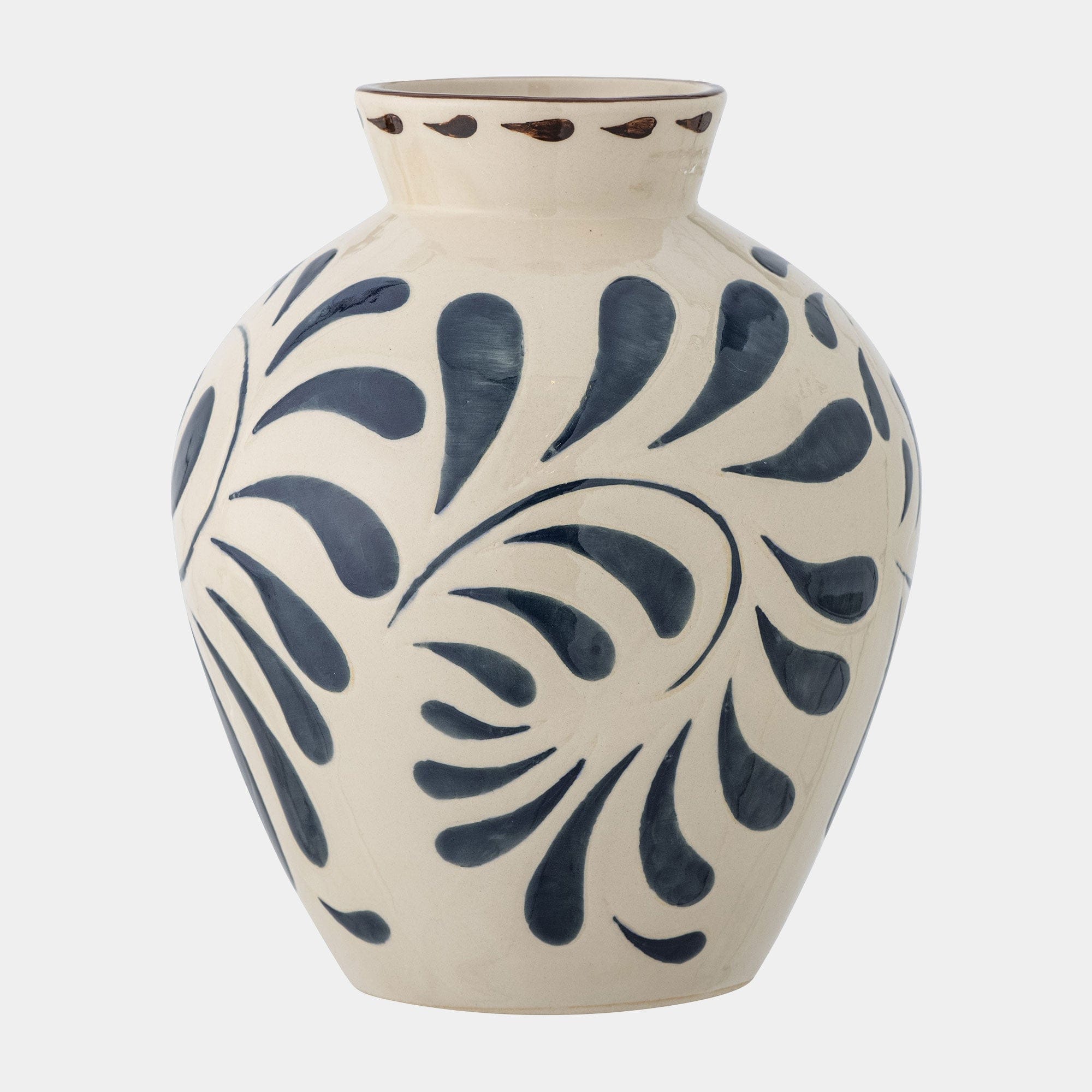 Heikki Vase Blue Pattern Stoneware 24cm (BO)