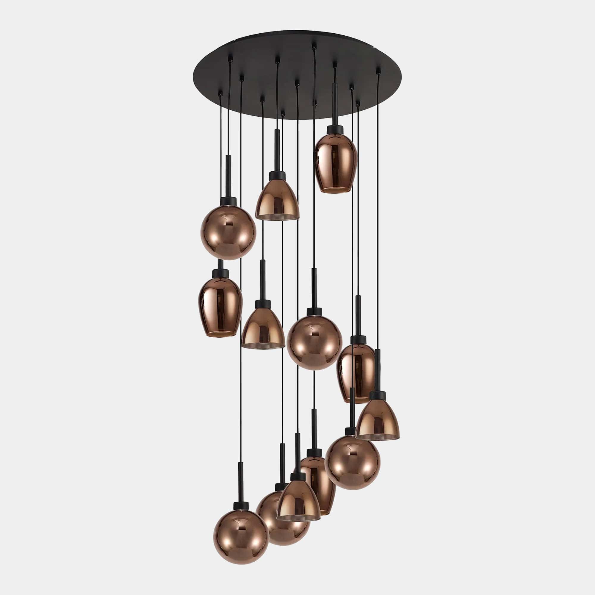 Hartt Black - Pendant Ceiling Light, Cascade