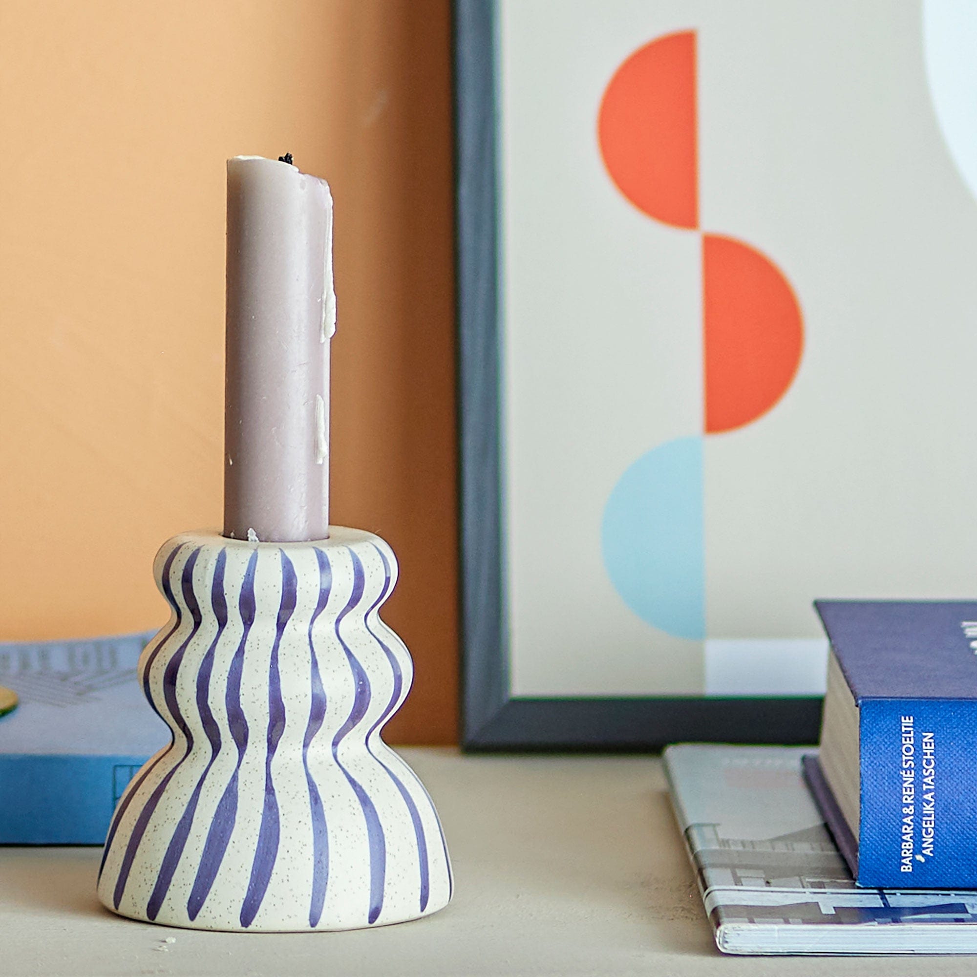 Gabin - Candle Holder Blue