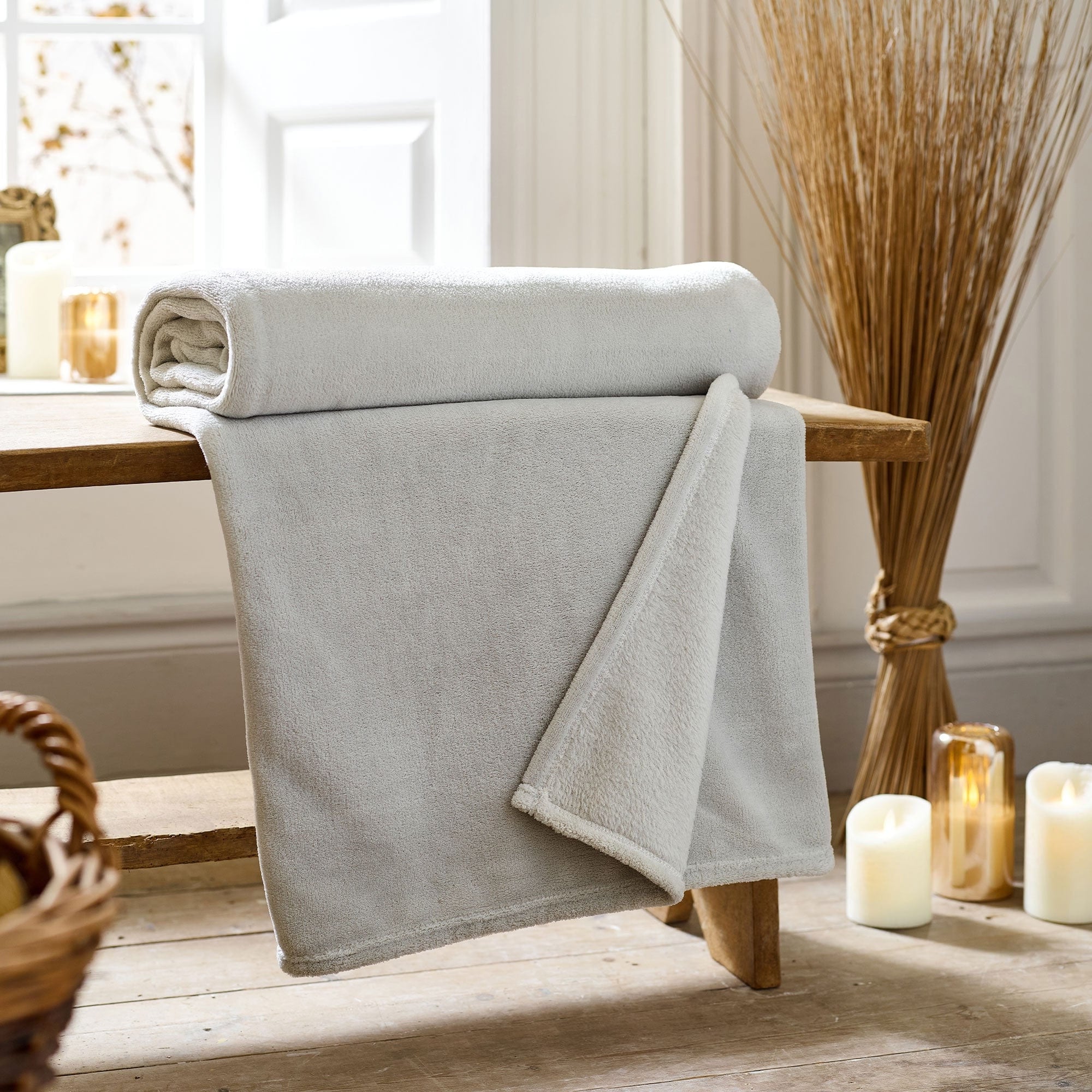 Snuggle Touch Grey - Throw 140x180cm
