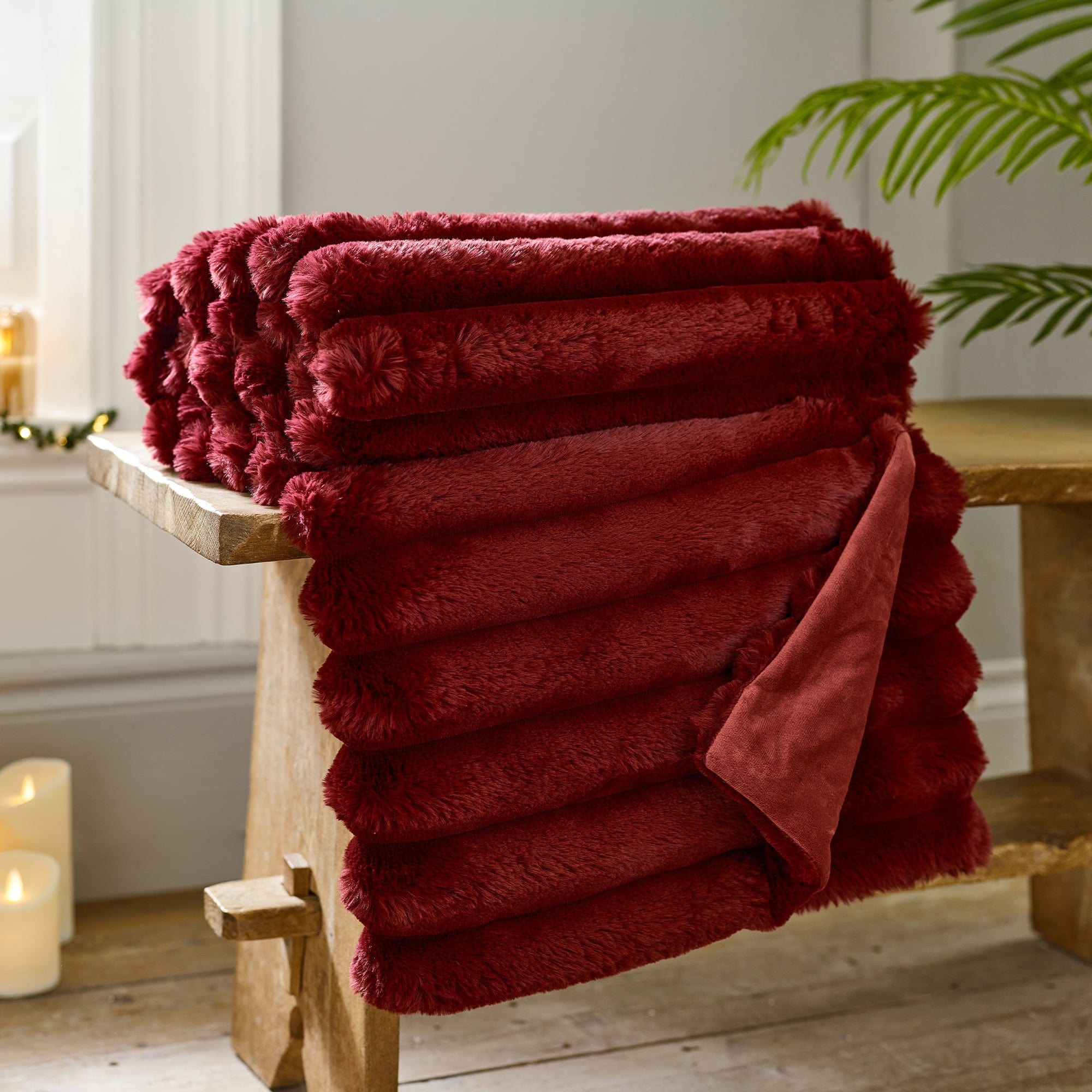 Kenwood Merlot Red - Throw 130x170cm