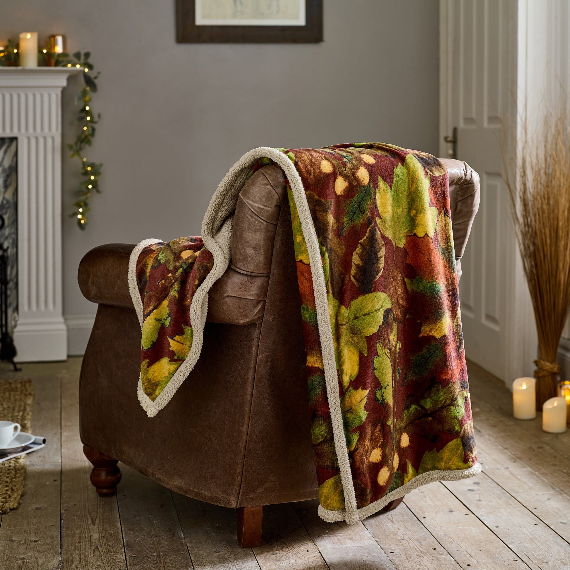 Winter Leaves - Rust Throw 130x170cm