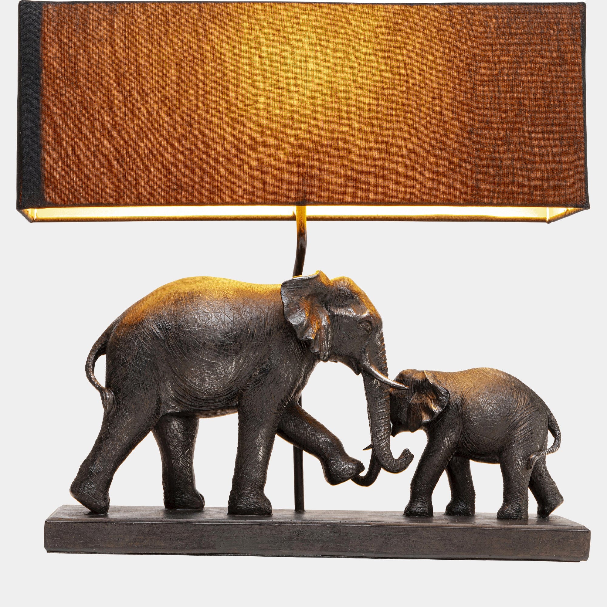 Tembo - Elephant Table Lamp, Black