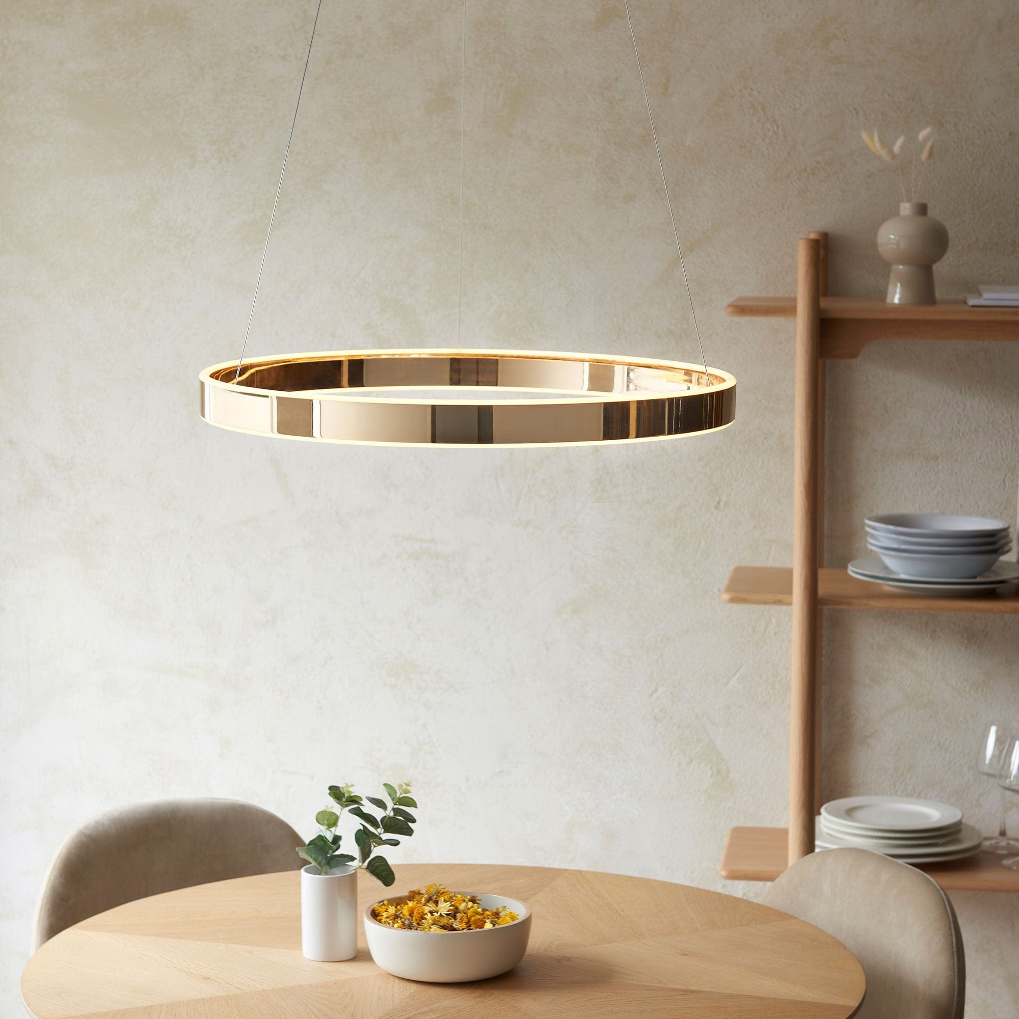 Agen -  LED Ring  Pendant Gold