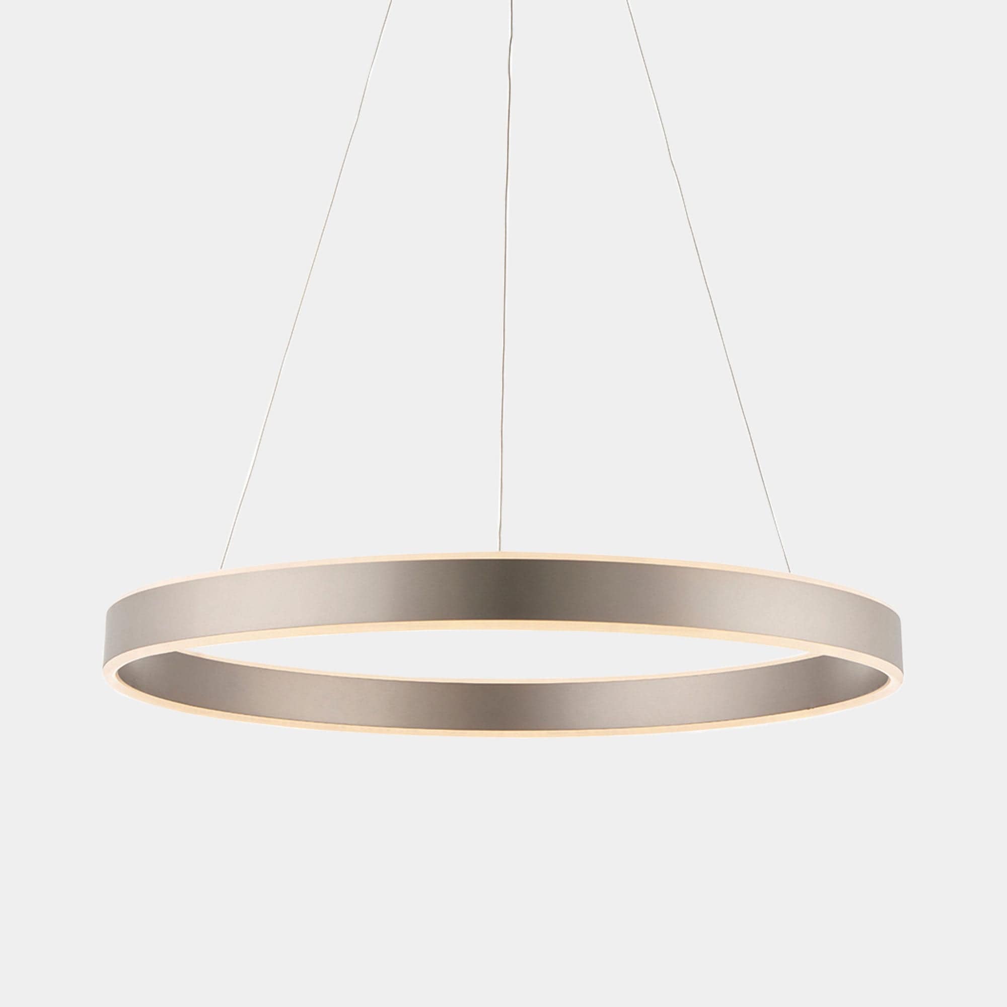 Agen - LED Ring Pendant Nickel