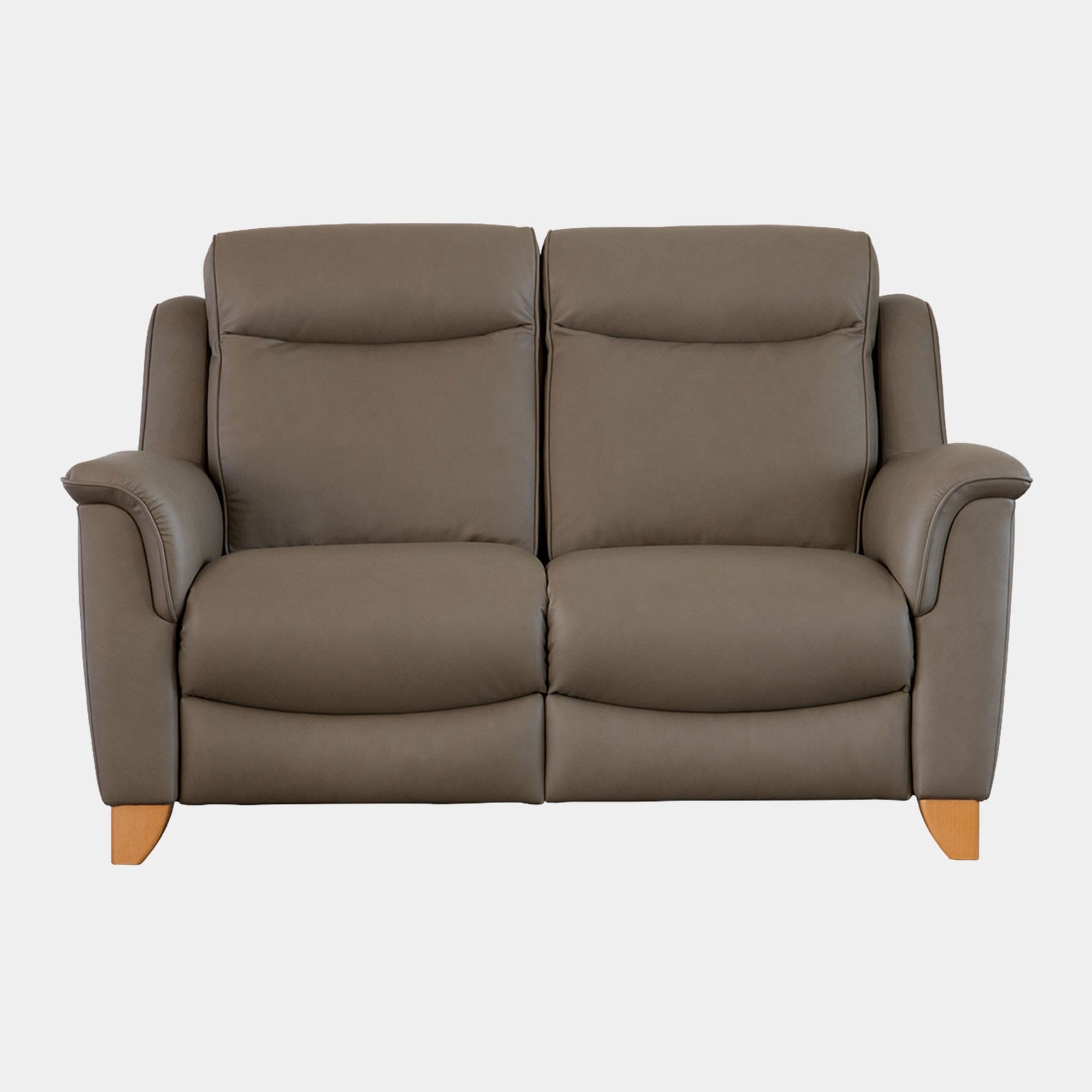 2 Seat Sofa With Double Power Recliners  With 2 Button Switch - Single Motor In Leather Grade M