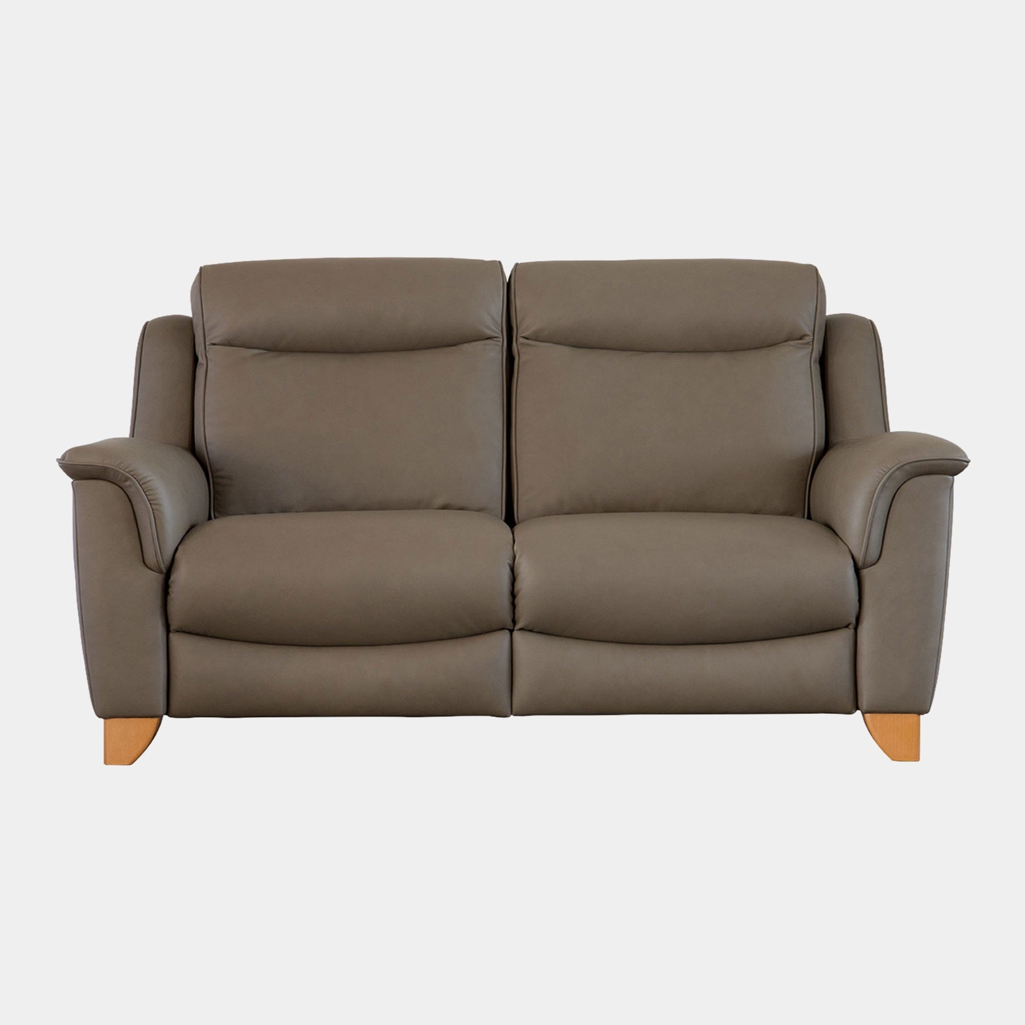 Large 2 Seat Sofa With Double Power Recliners With USB Port - Single Motors In Leather Grade M