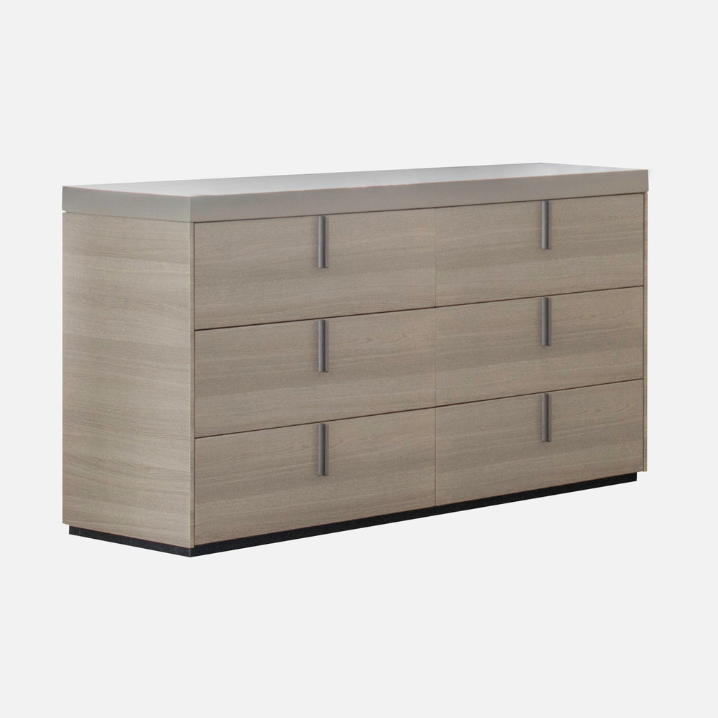 Salvador - Wide Chest of Drawers, White Oak Flannel
