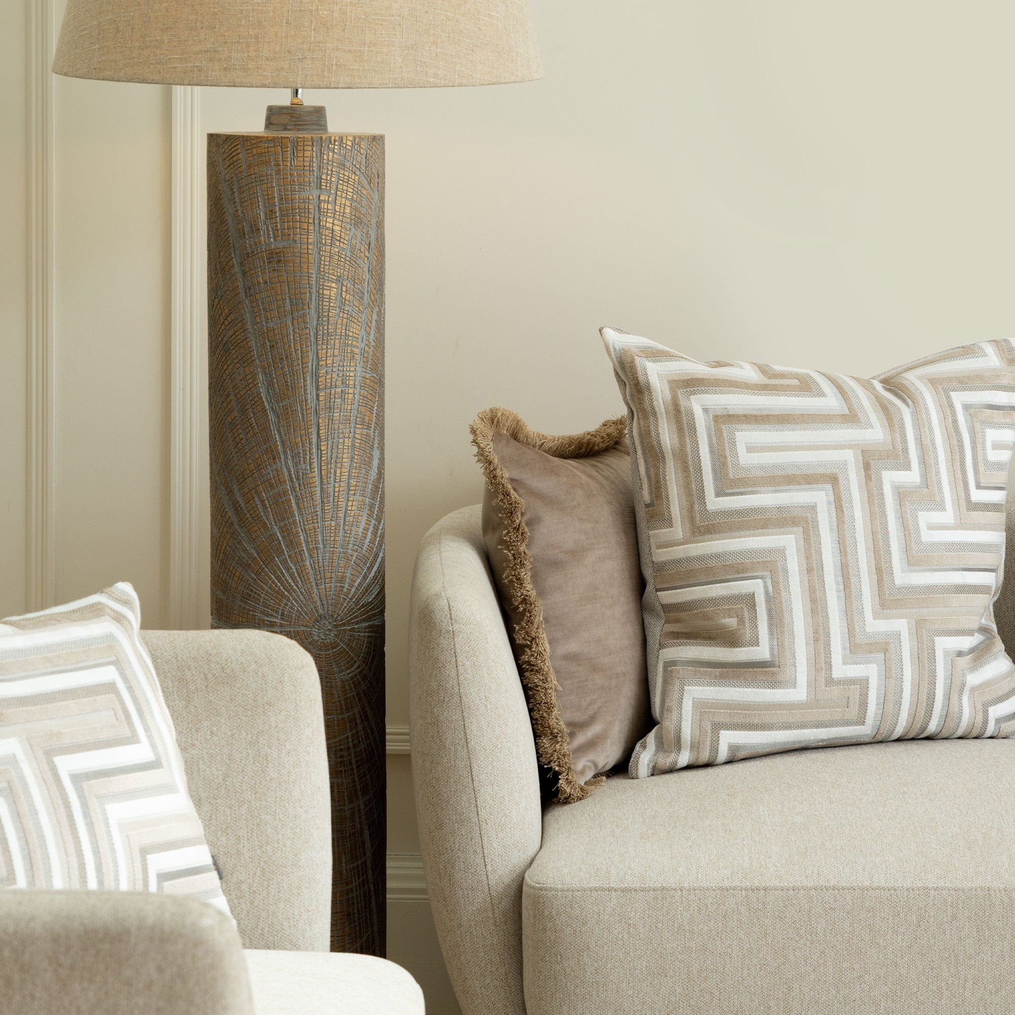 Austen - Neutral Cushion 43x43cm