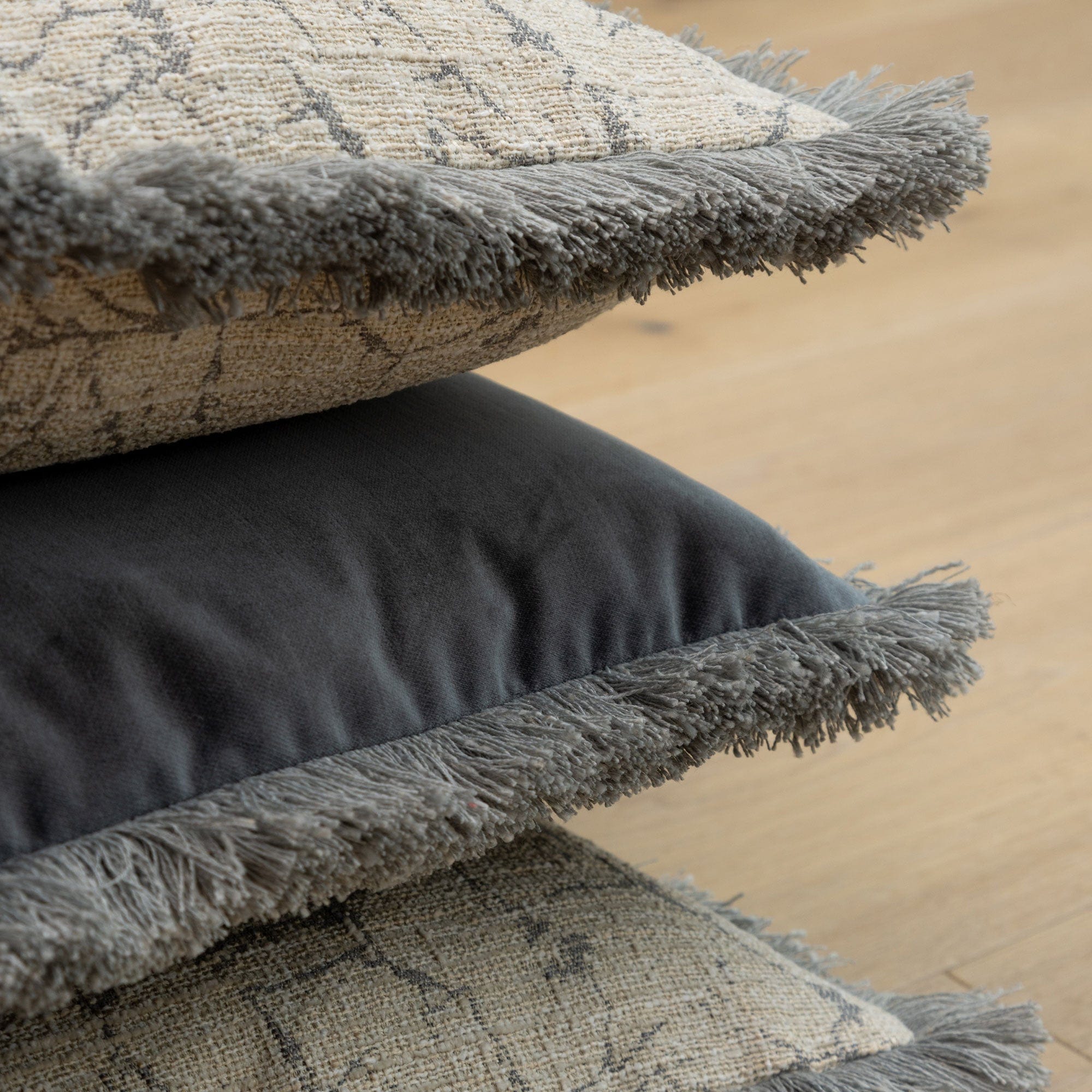 Elodie - Slate Blue Cushion 43x43cm