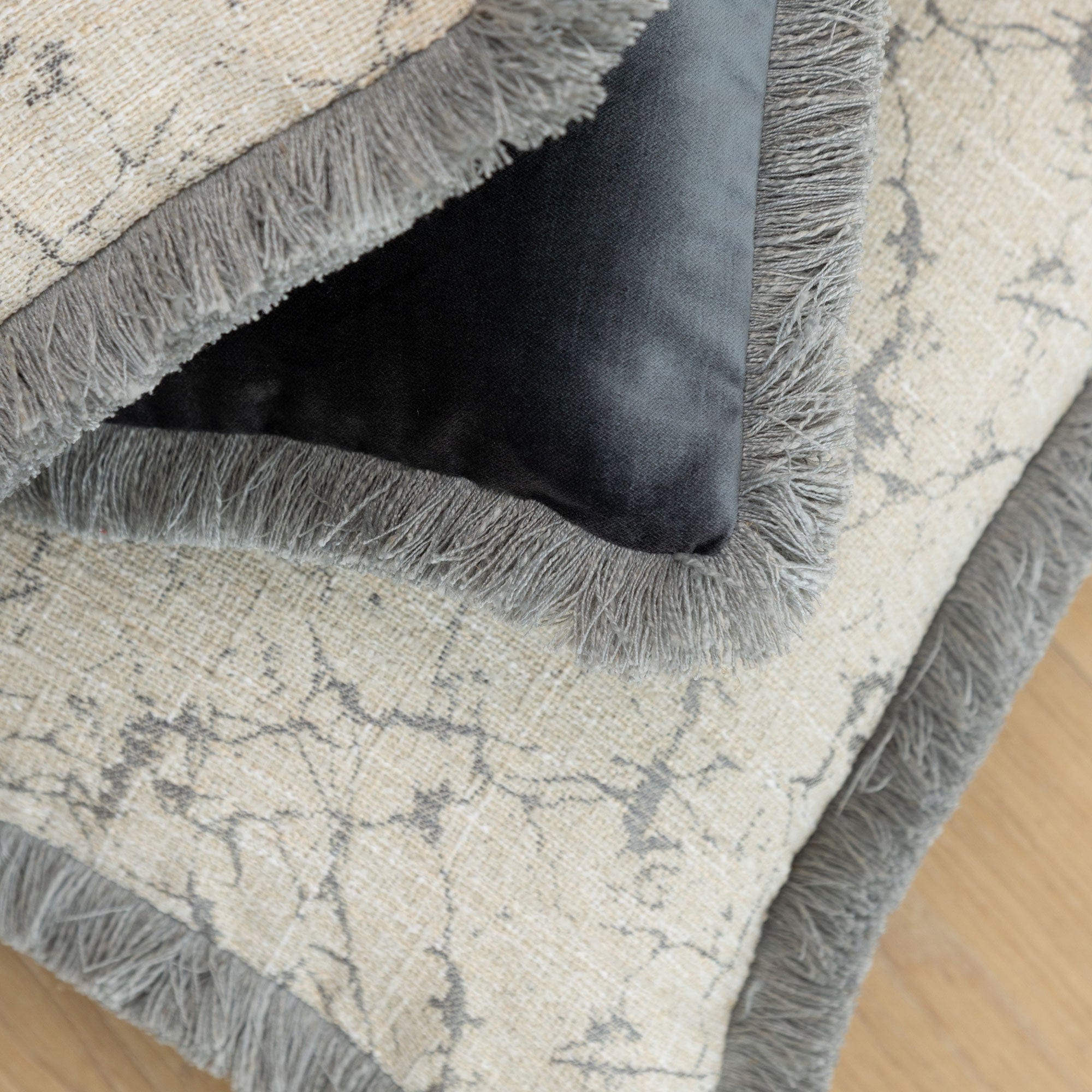 Elodie - Slate Blue Cushion