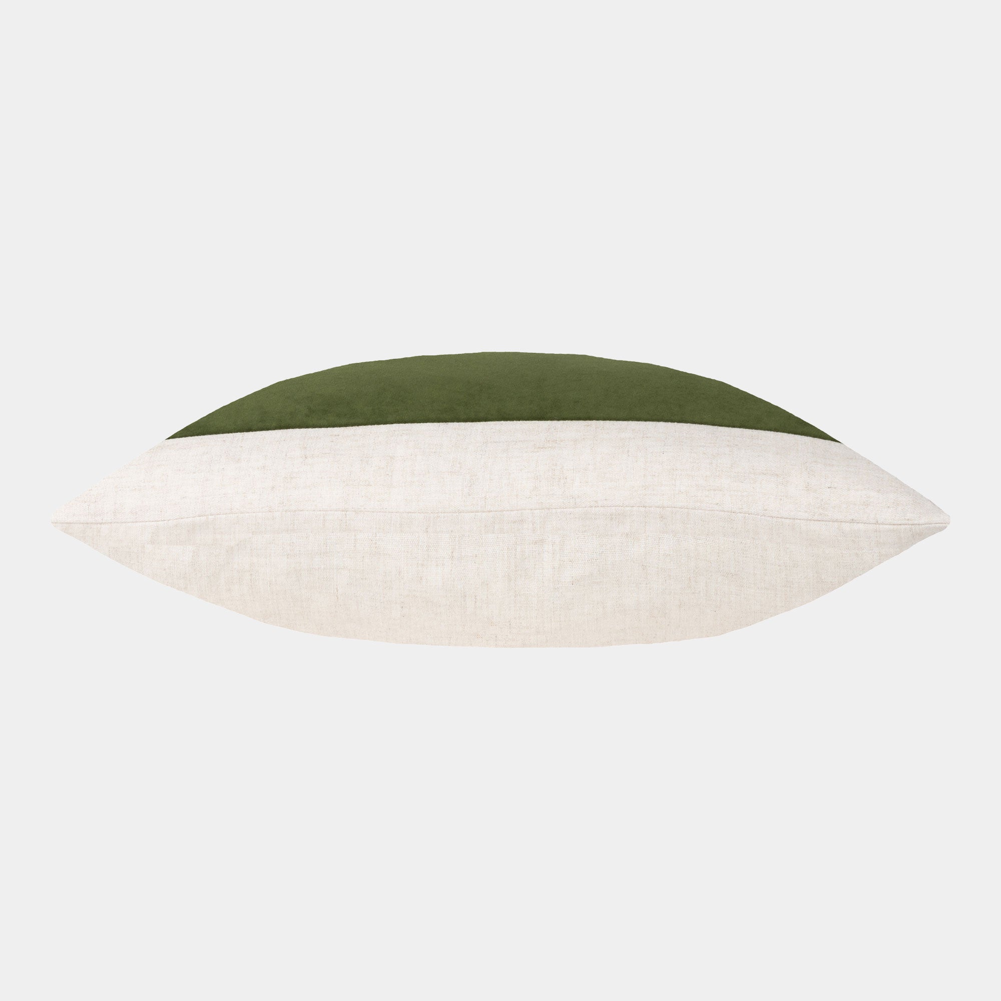 Auden Linen - Velvet Cushion, Olive Oil