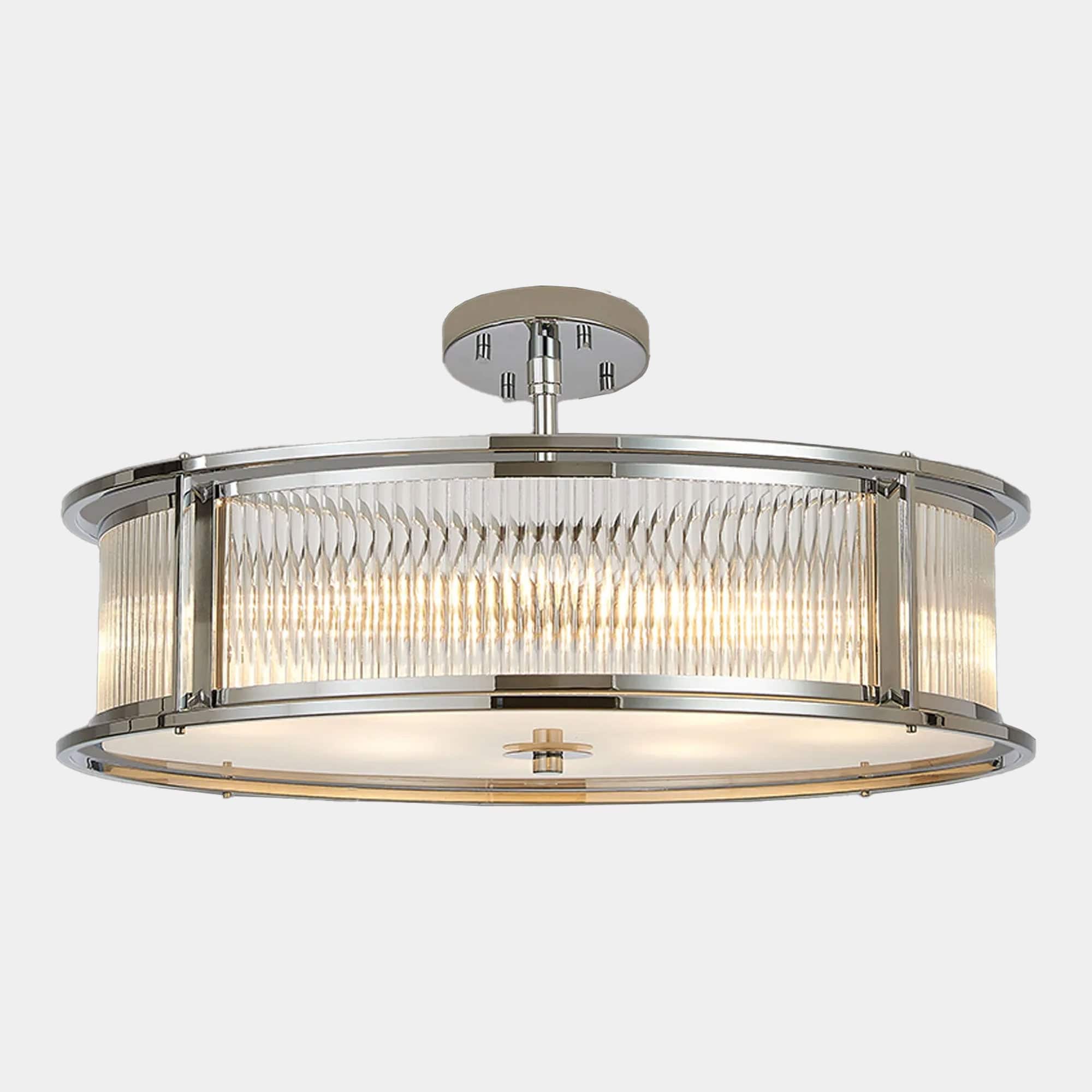 Fabian Chrome - Pendant Ceiling Light, Medium
