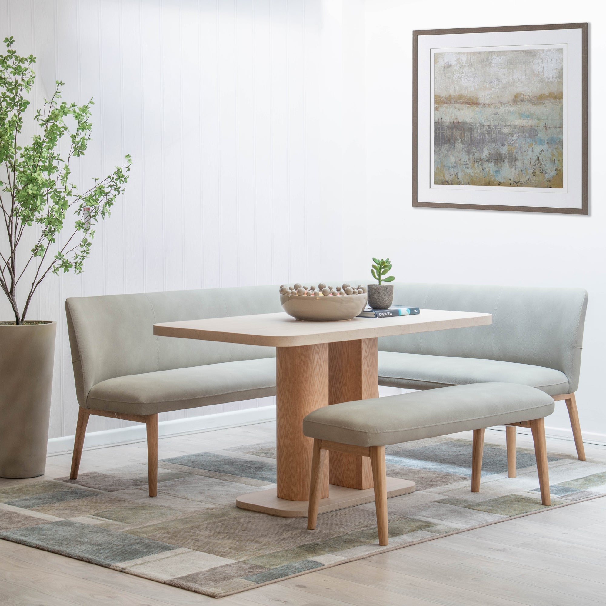 Cedar Rapids - Corner Dining Bench LHF, Fabric