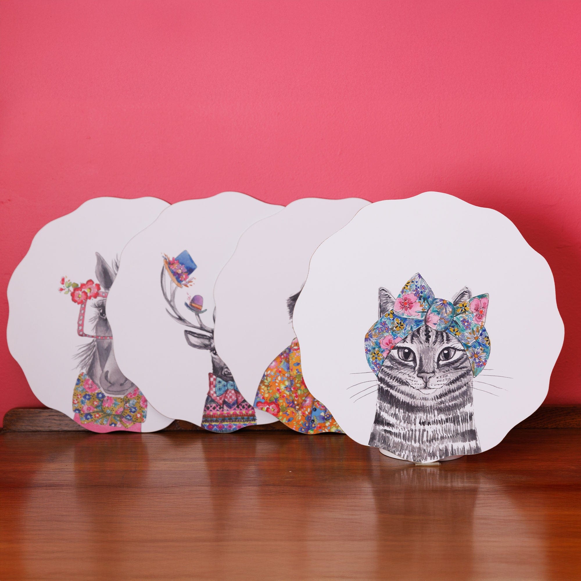 Tipperley Hill - Animal Placemats, Set of 4