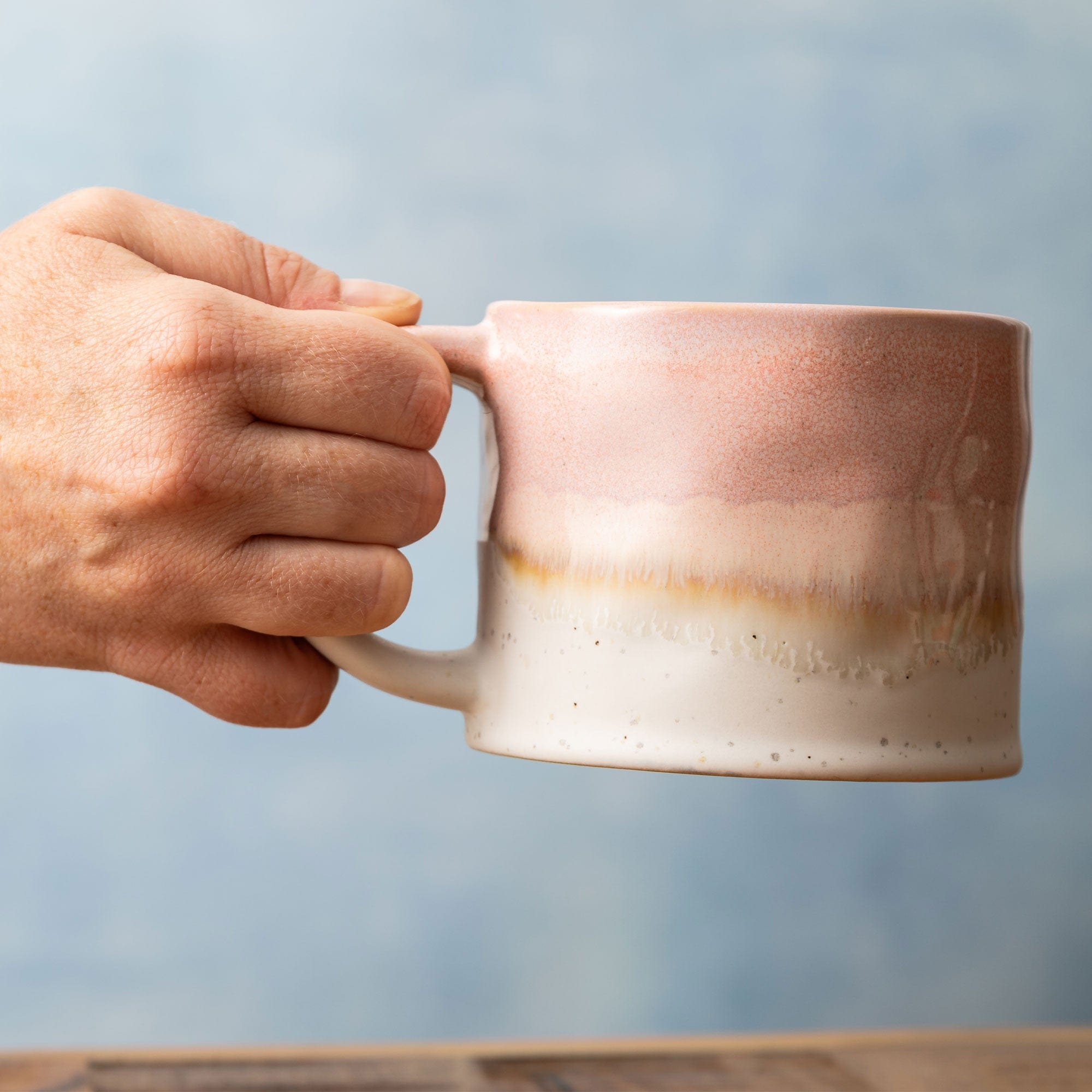 Mikasa - Pink Mug, Reactive Glaze