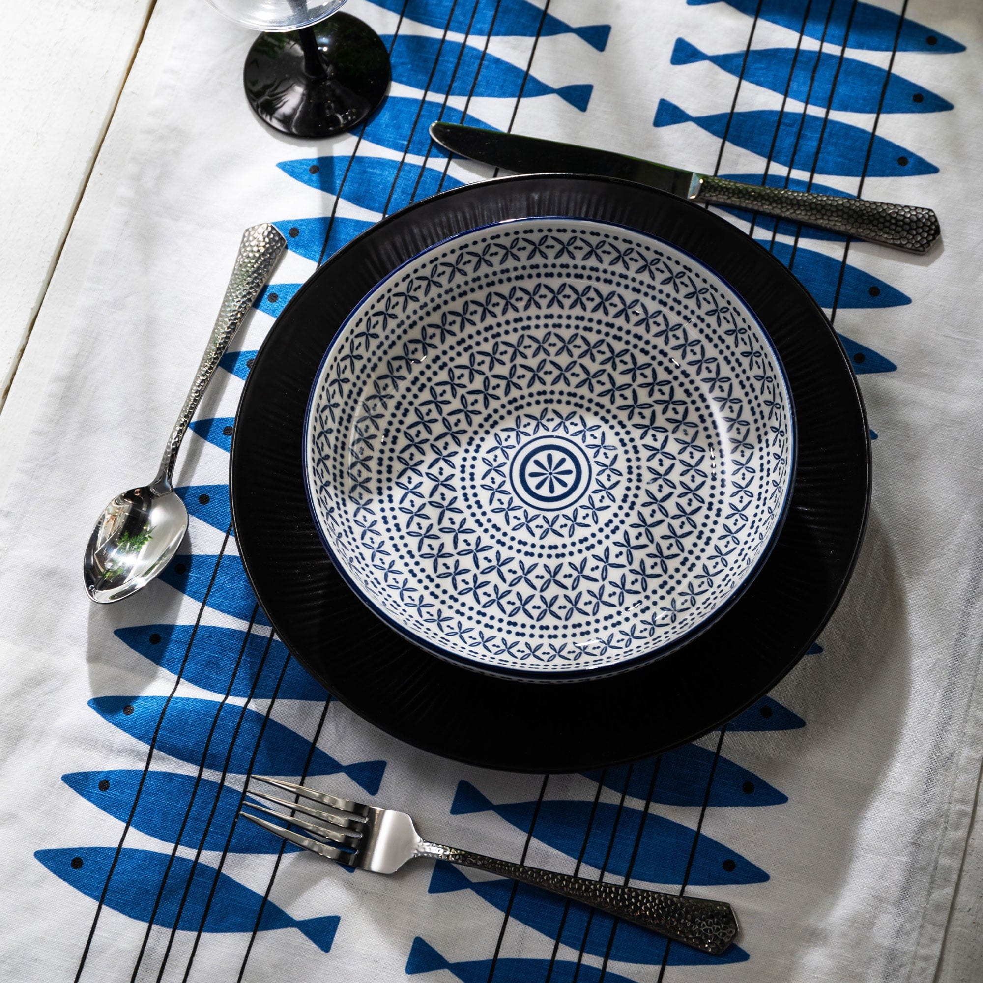 Mikasa Blue Mediterranean - Pasta Bowls, Set of 4