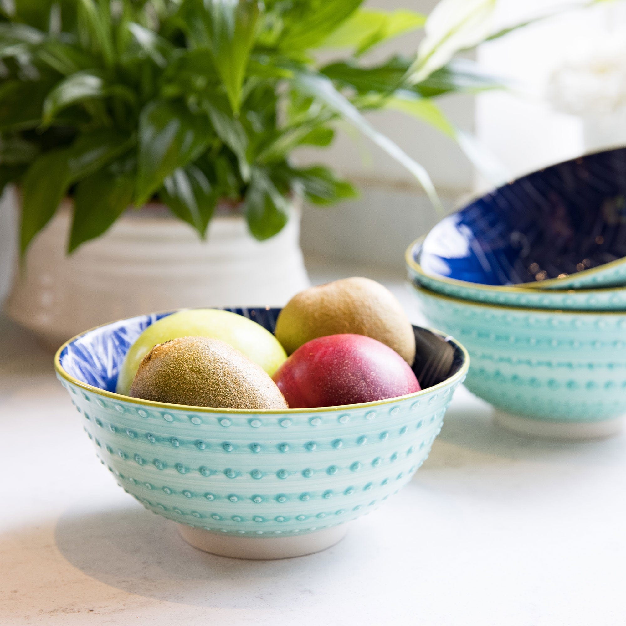 Mikasa - Leafy Indigo Bowl