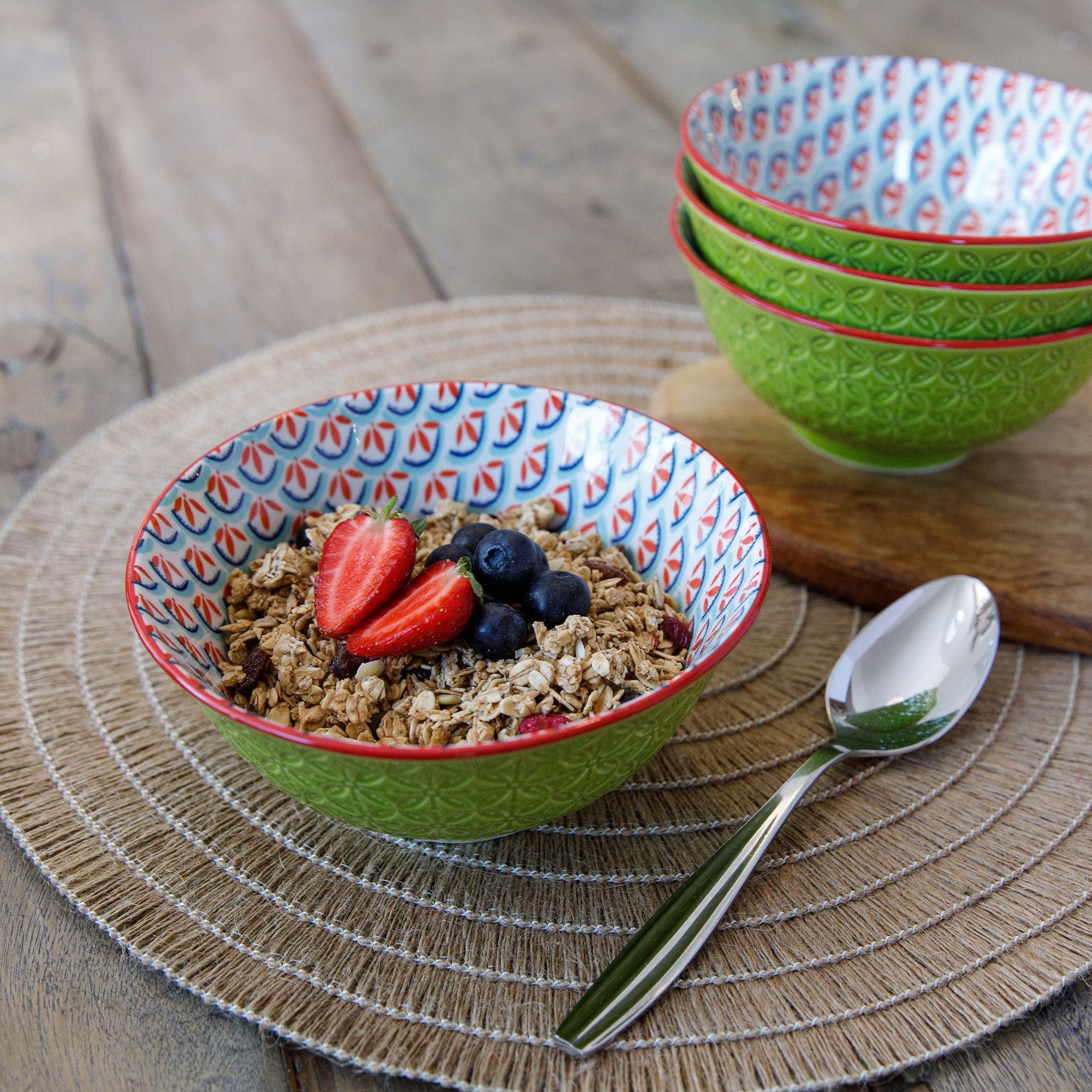 Mikasa - Geometric Lime Bowl
