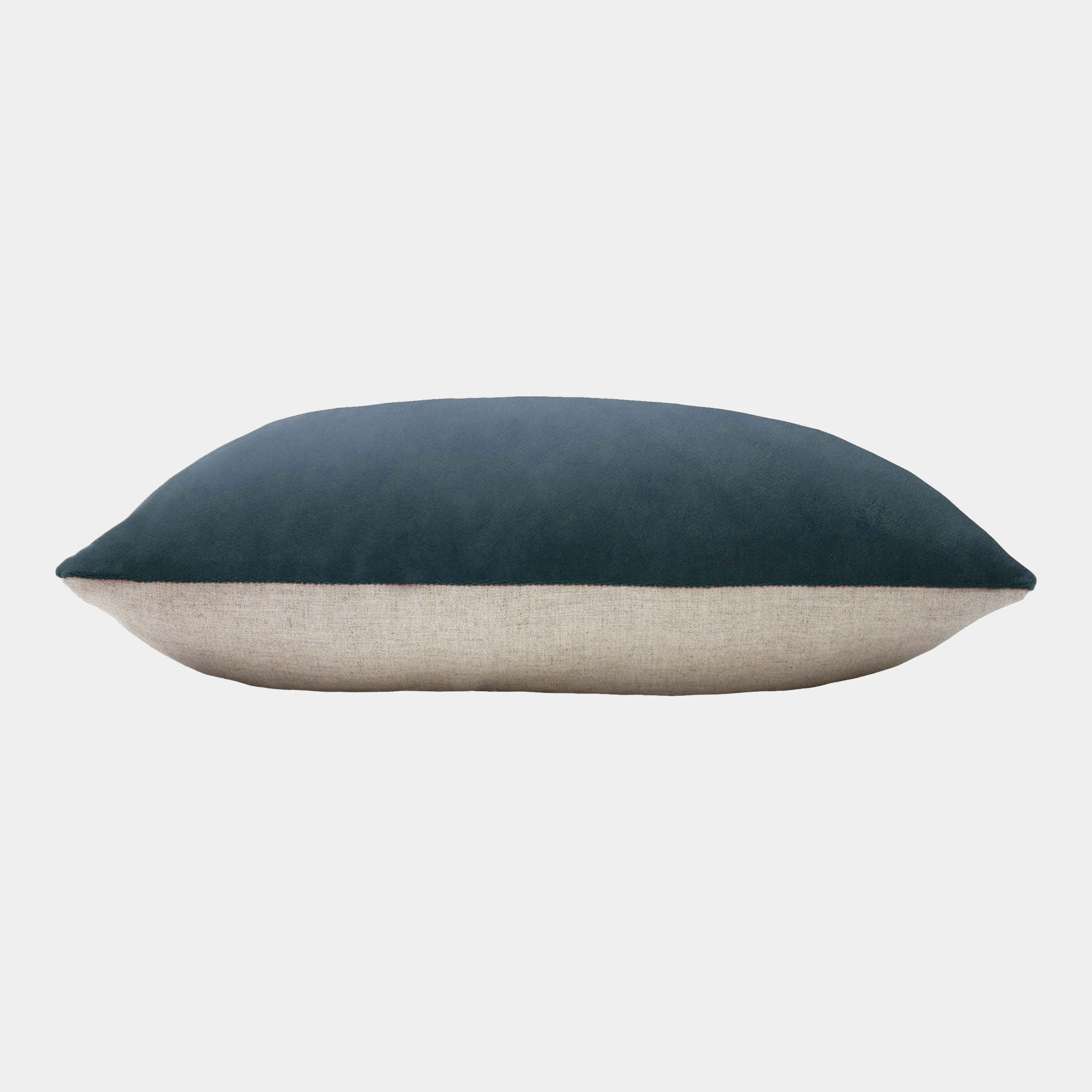 Contra - Slate Blue Bolster Cushion 40x60cm