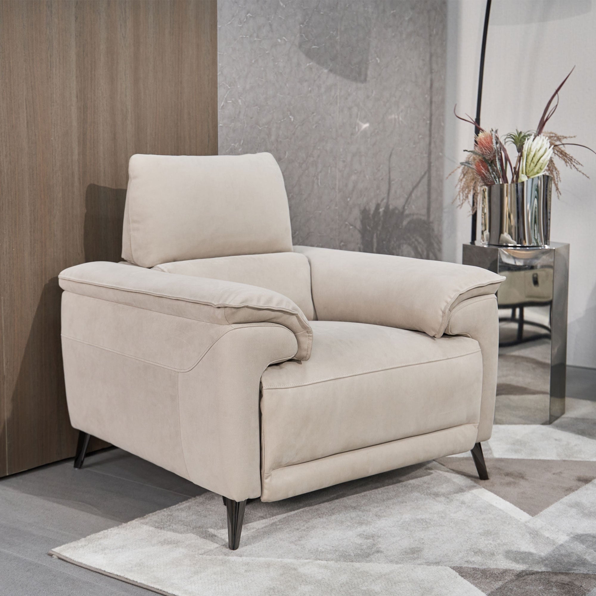 Haymarket - Power Recliner Chair With Heated Seat, Fabric
