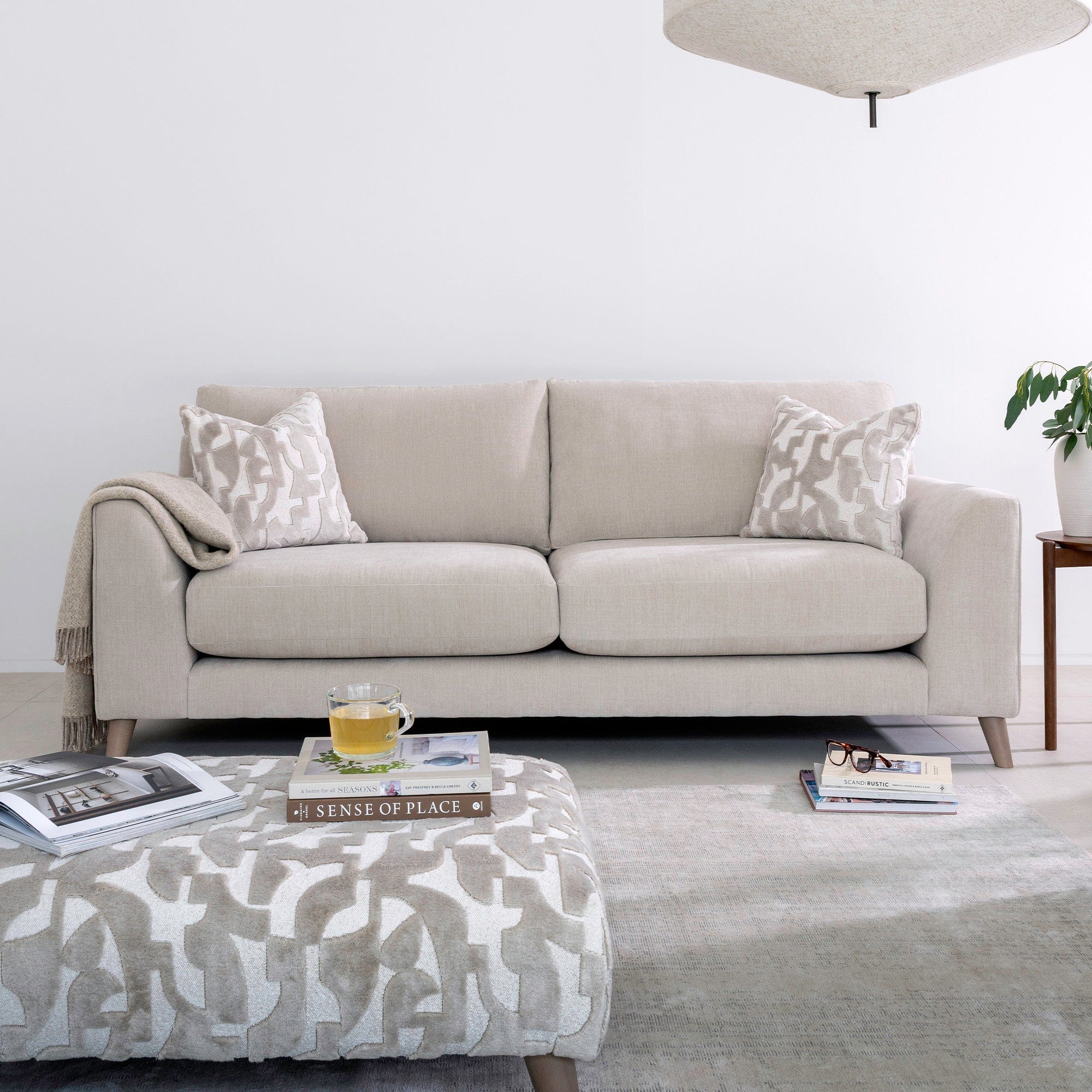 Pensacola - Footstool In Accent Fabric