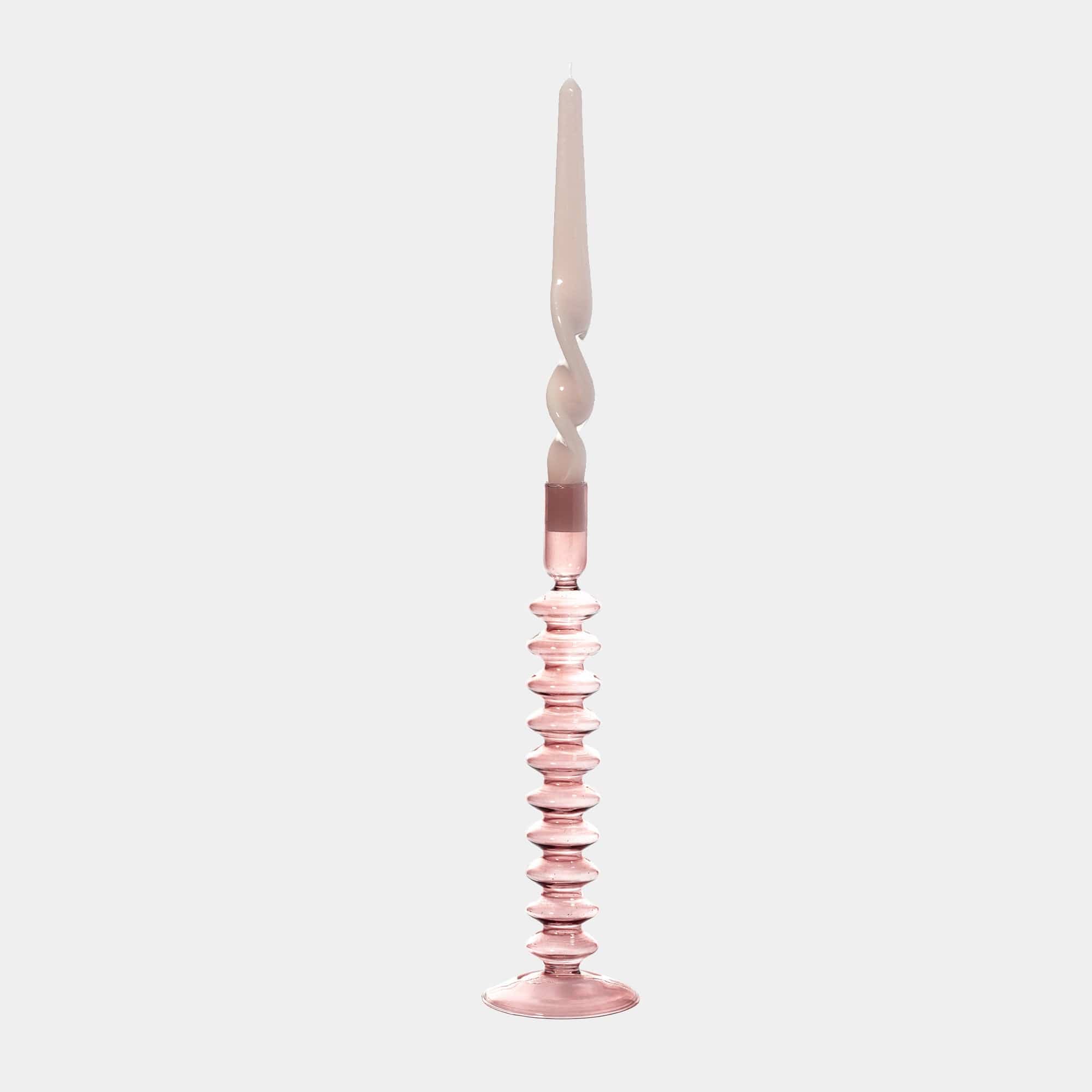 Maegen - Rose Quartz Candle Holder