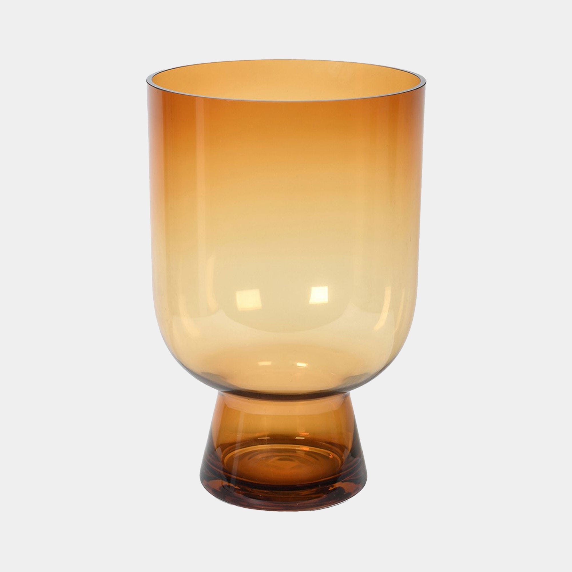 Bohemian - Gradient Amber Glass Vase