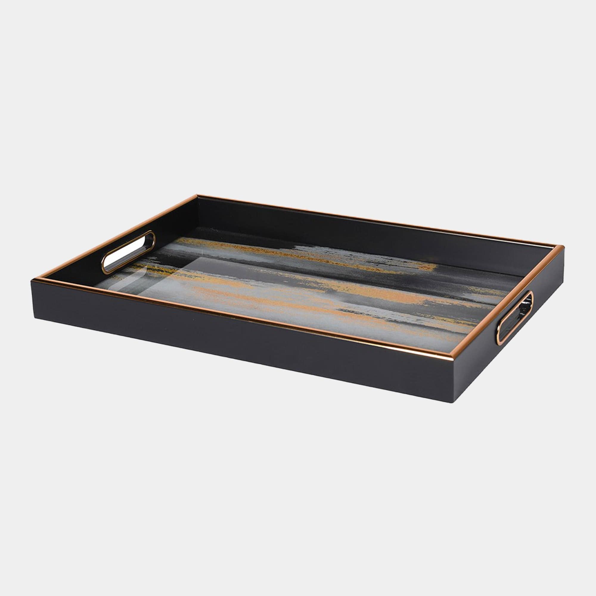 Seismic - Gold and Black Tray