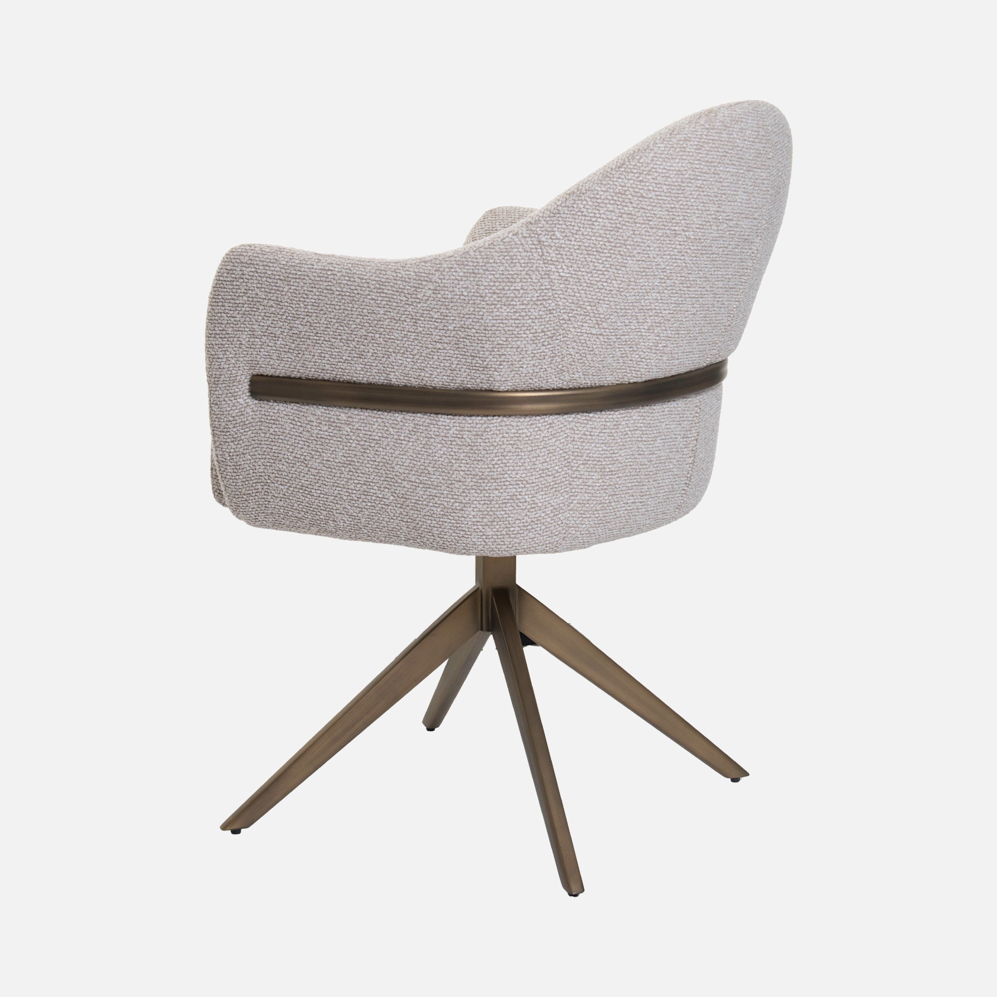 Amy - Swivel Dining Chair In Fabric