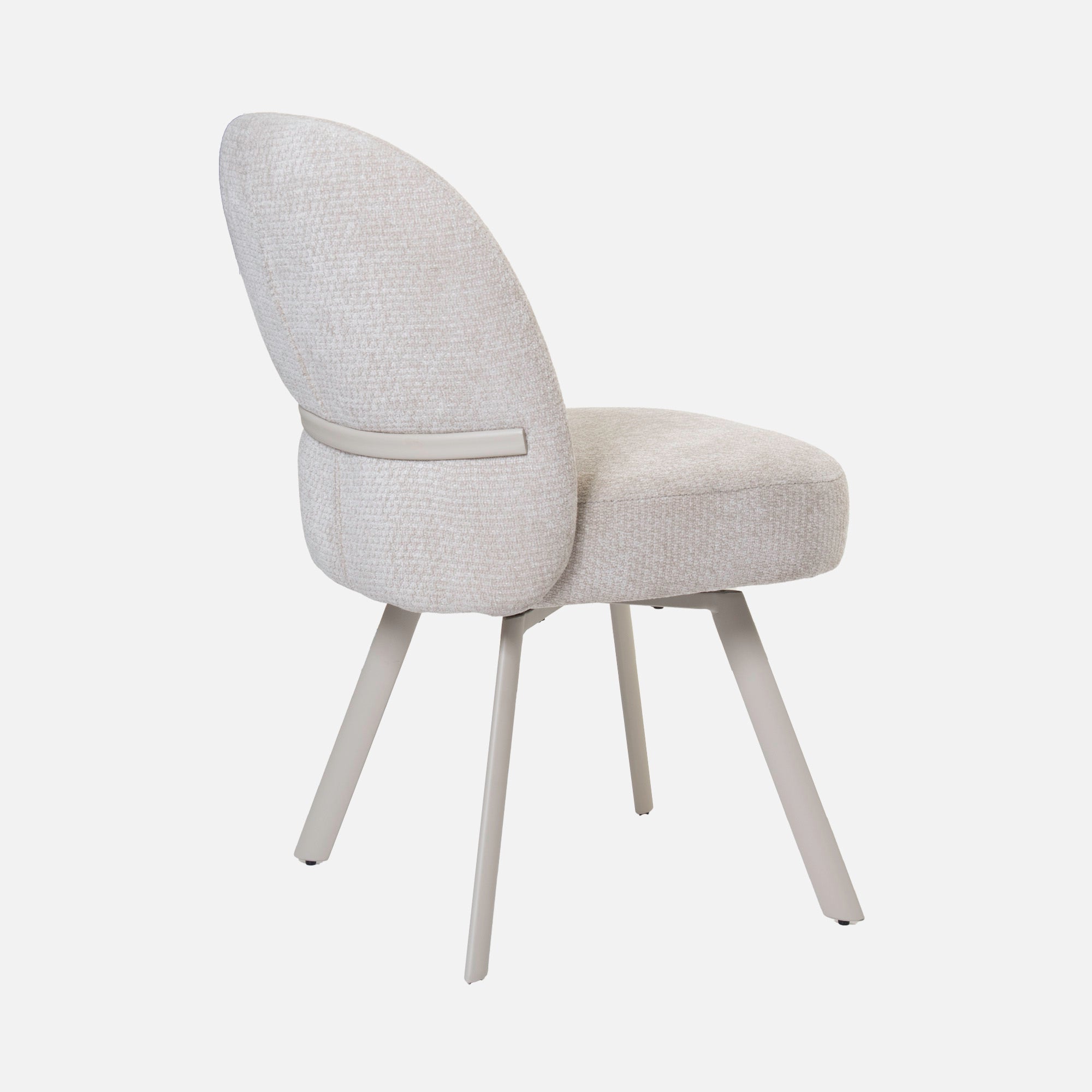 Jupiter - Ceramic Extending Dining Table & 6 Swivel Dining Chairs Set