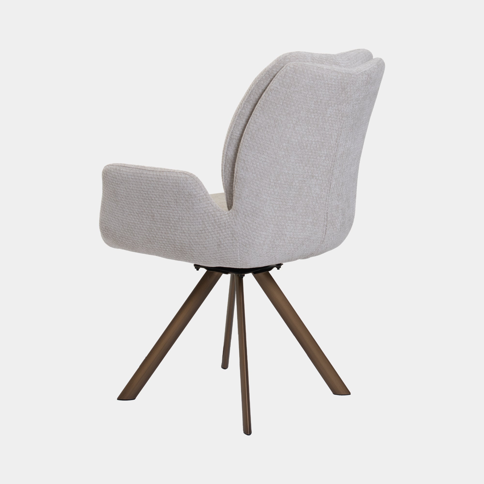 Phoenix - Swivel Dining Armchair In Fabric