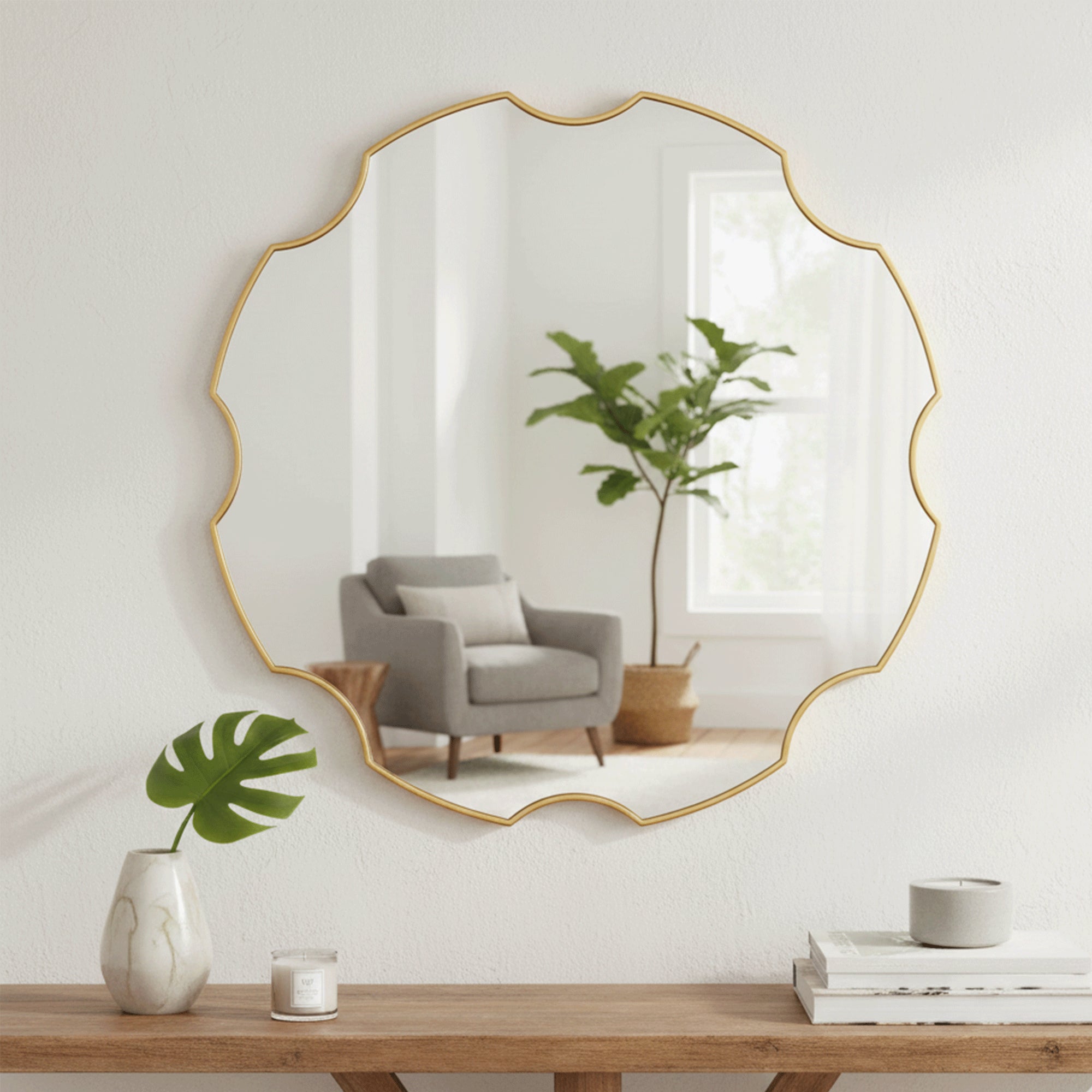 Daisy - Gold Wall Mirror