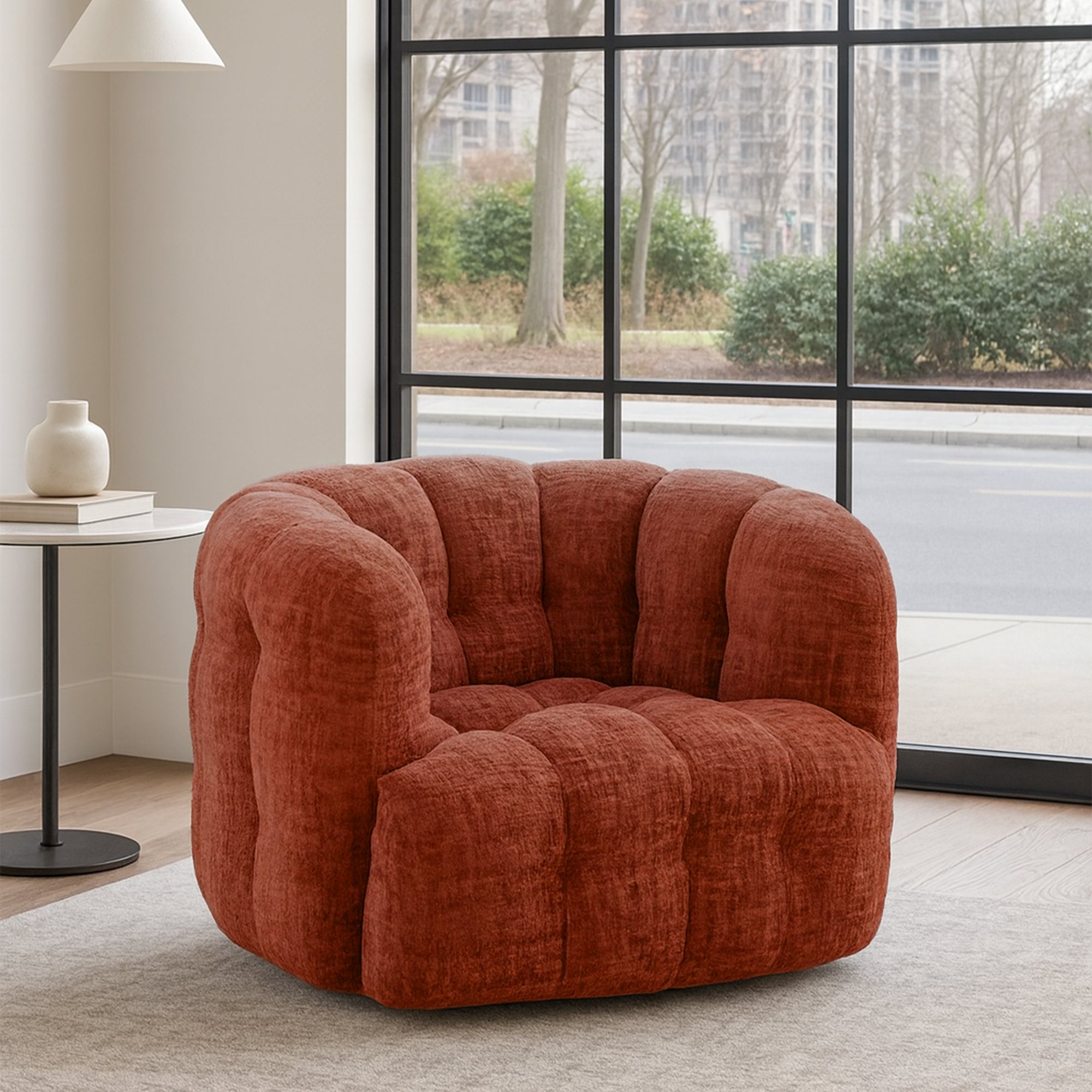 Amsterdam - Swivel Accent Chair In Fabric