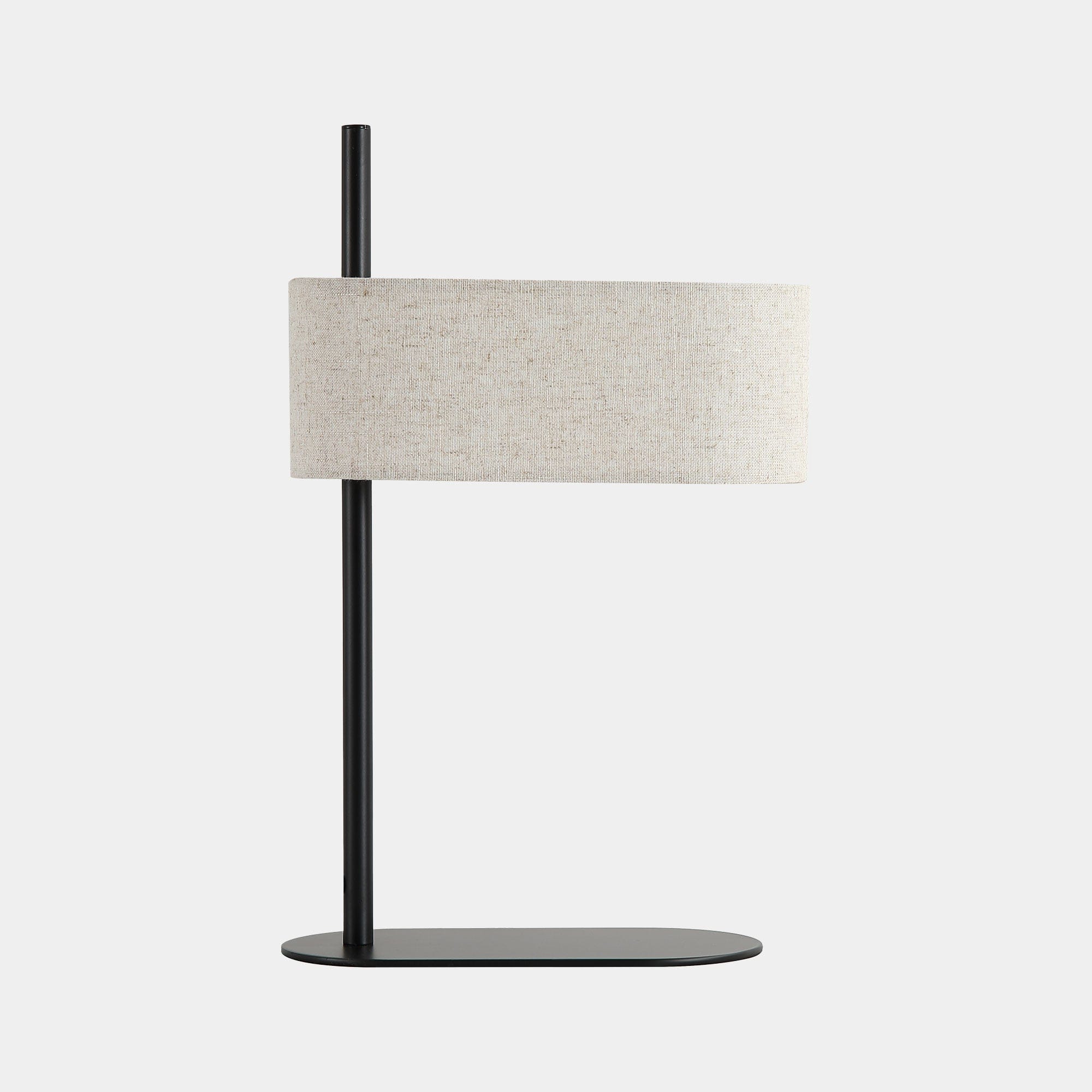 Saxon - Black Linen Table Lamp