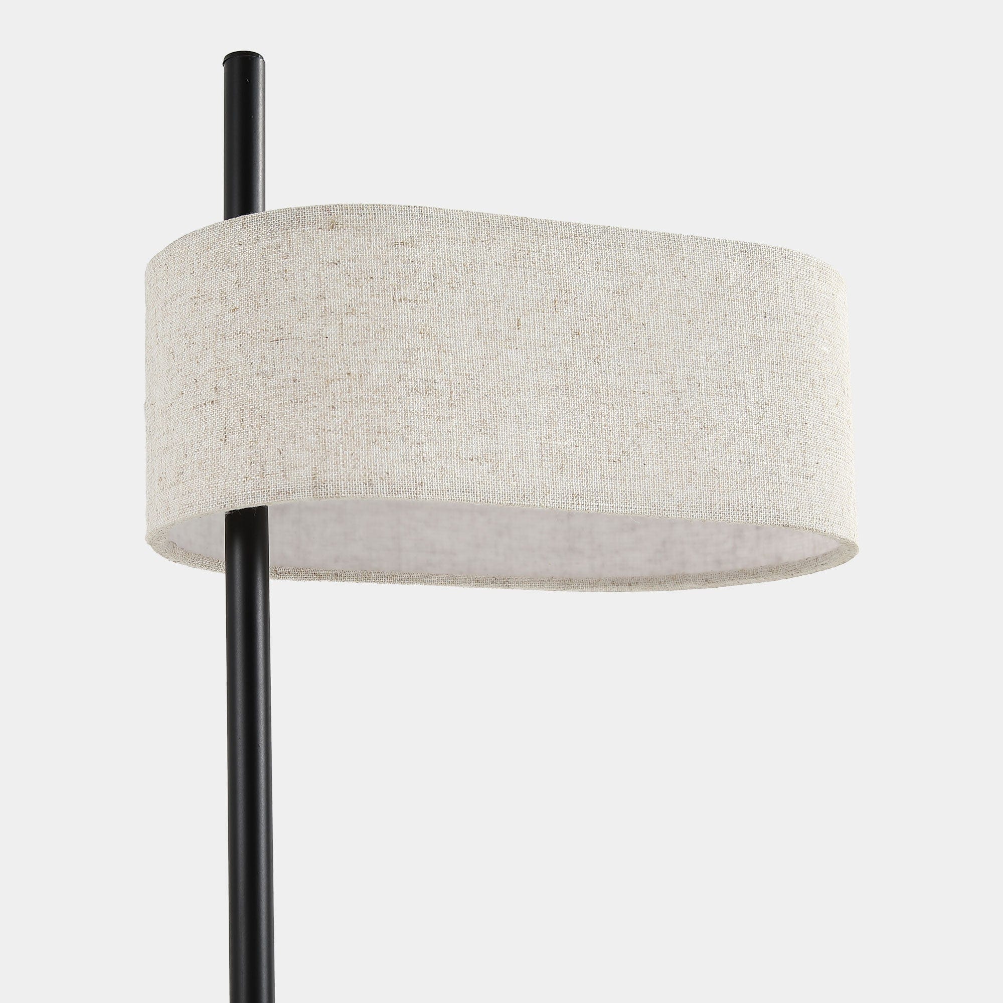 Saxon - Black Linen Table Lamp