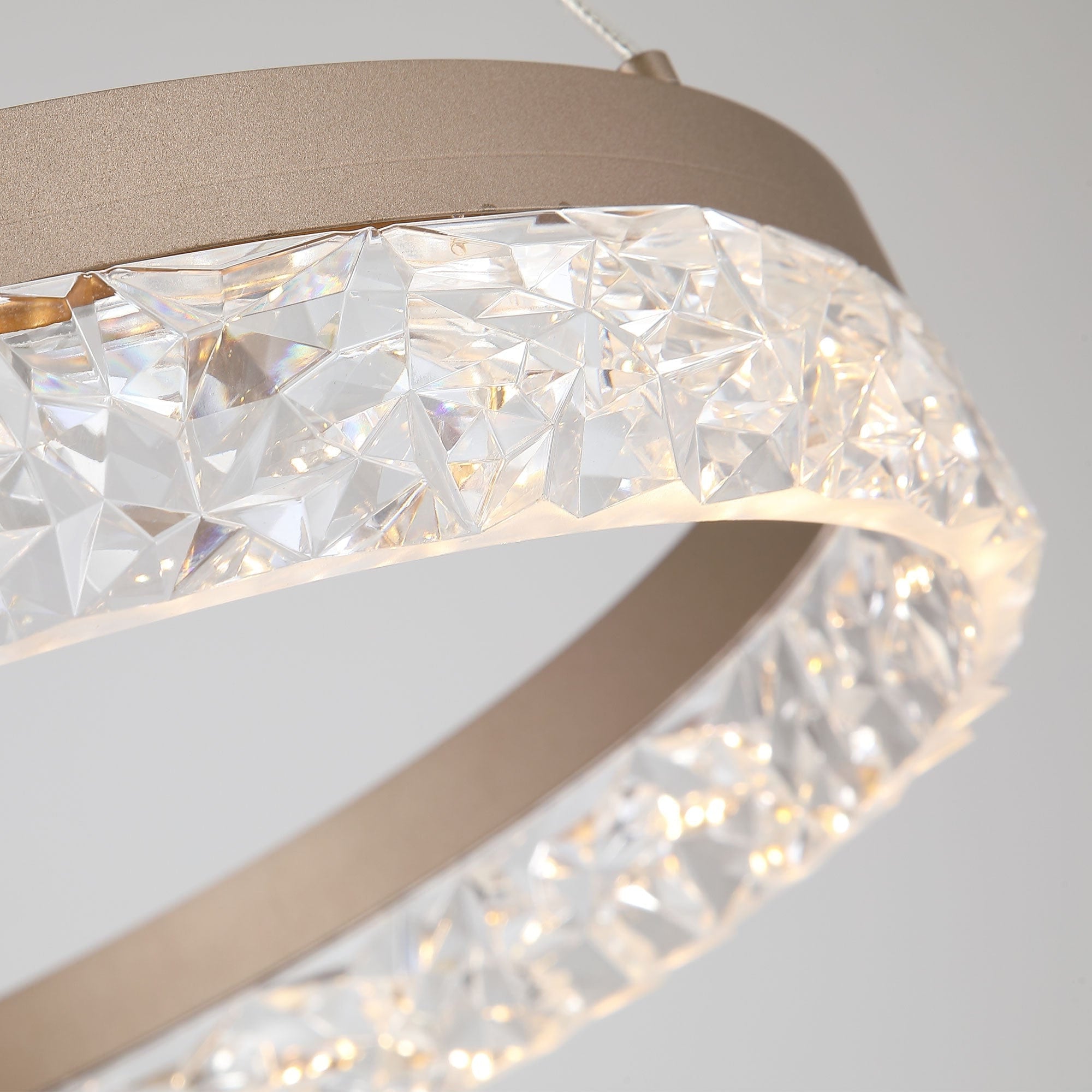 Zira Latte - Pendant Ceiling Light, Ring